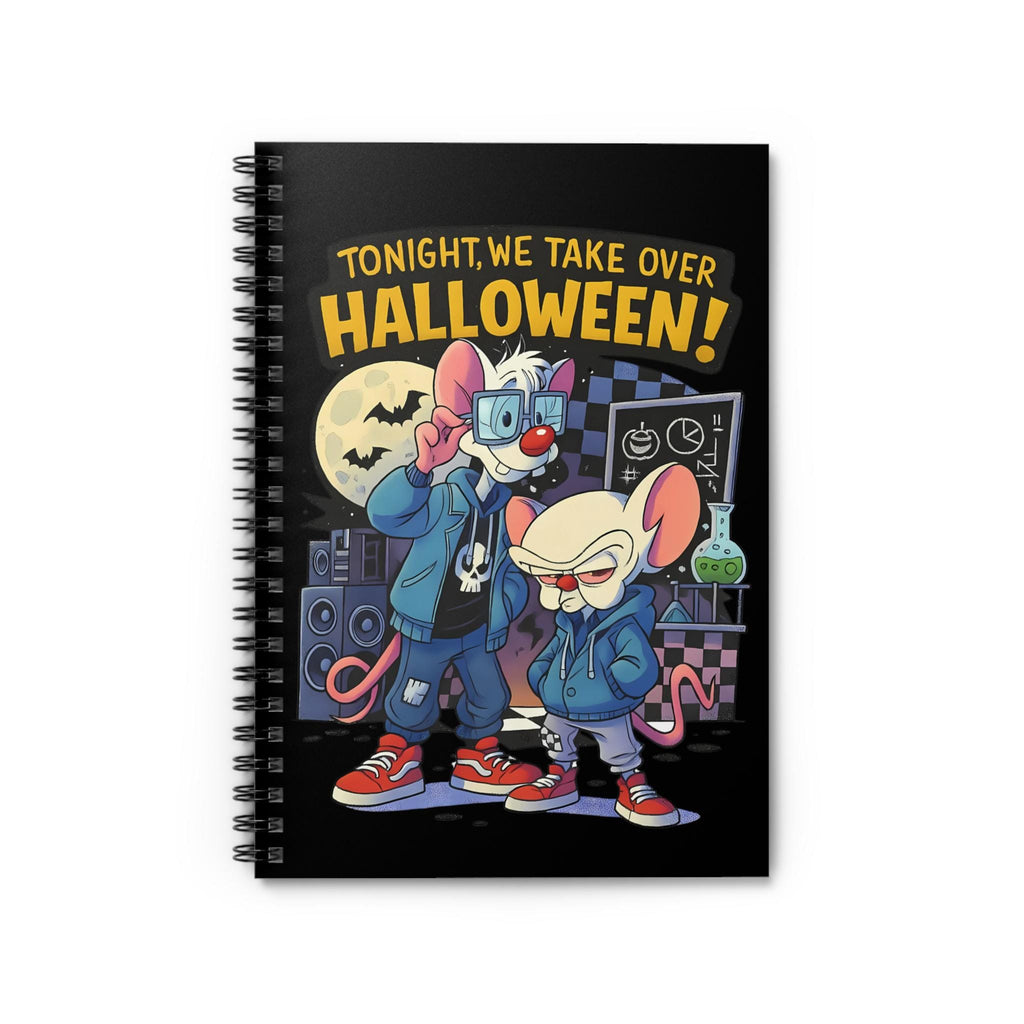 Halloween Mouse Spiral Notebook: Parody Design, Back to School Journal
