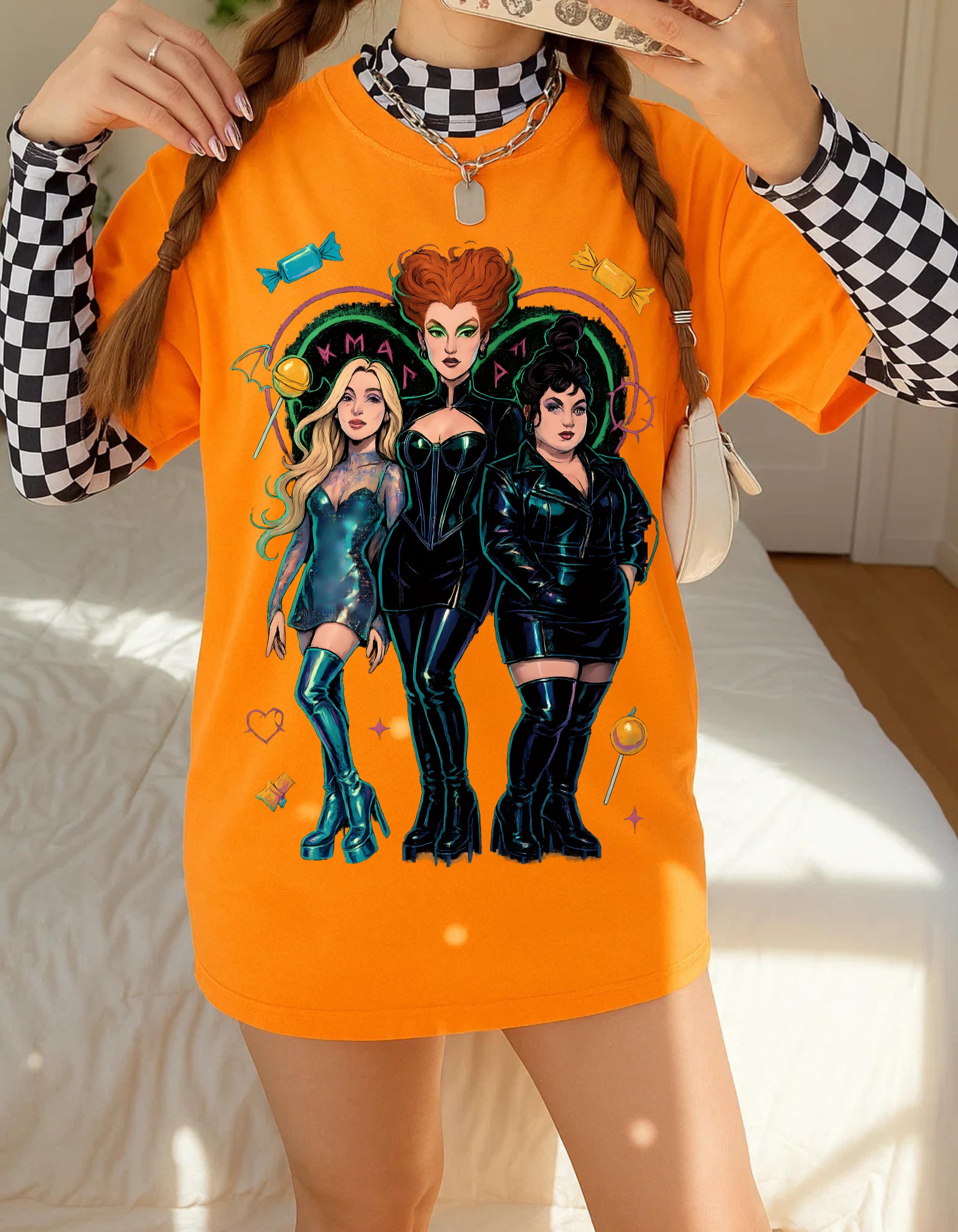 Retro Anime Witch Parody Tee: Unisex Graphic Shirt for Halloween, Fans & Everyday Wear