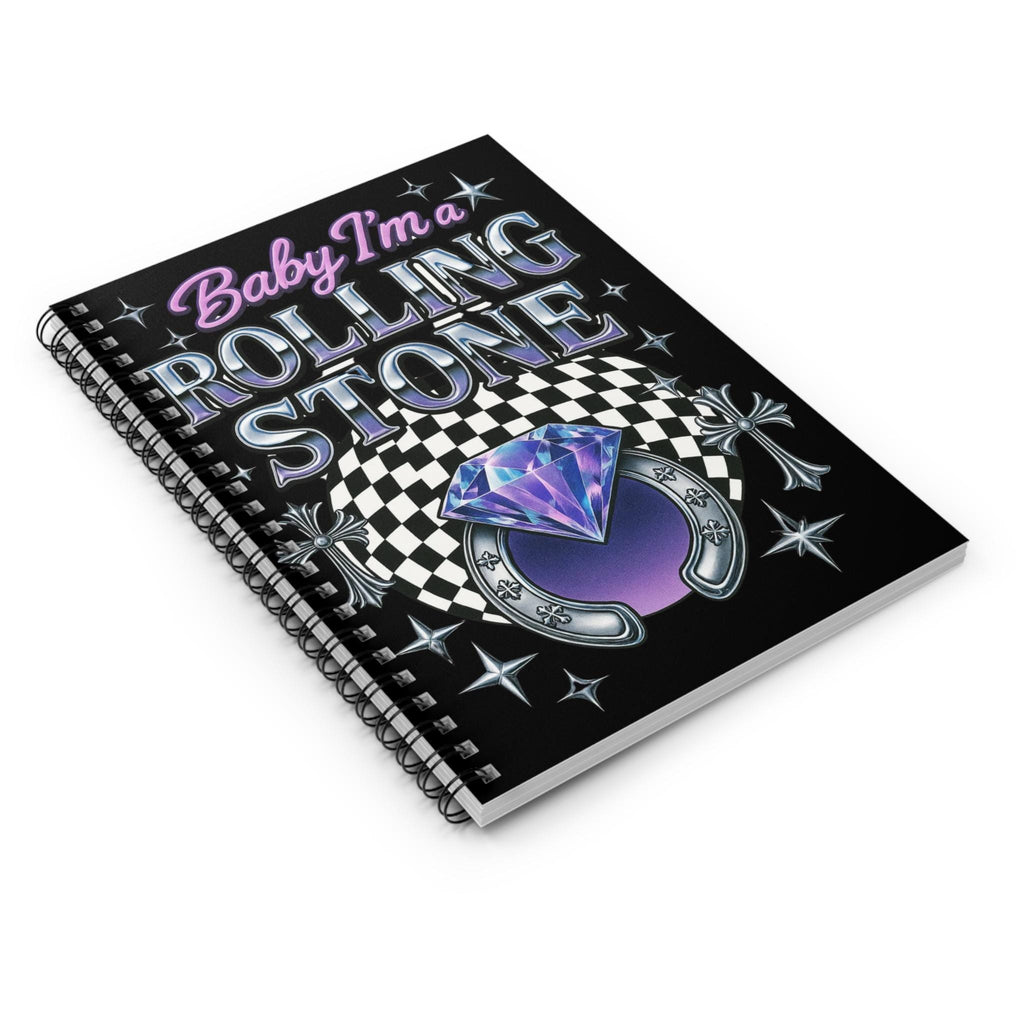 Parody Vibrant Rolling Stone Spiral Notebook - Musician's Journal for Creative Writing and Artistic Expression