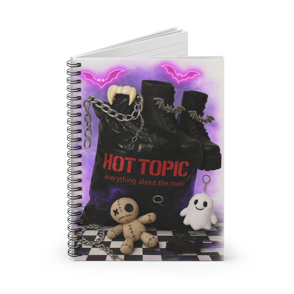 Parody Gothic Themed Spiral Notebook | Ideal for Students, Journals, Gift for Halloween, Sketching, Planning
