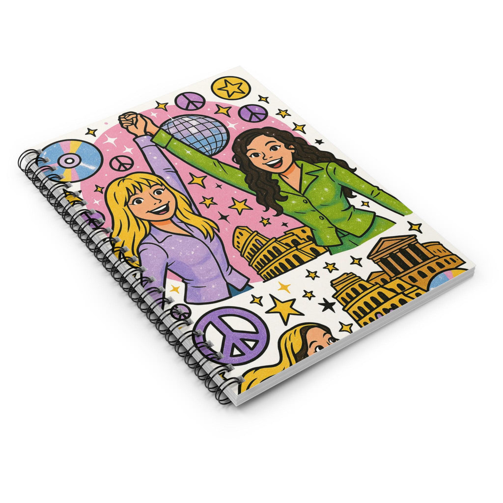 Colorful Parody Spiral Notebook: Ruled Line Journal, Back to School