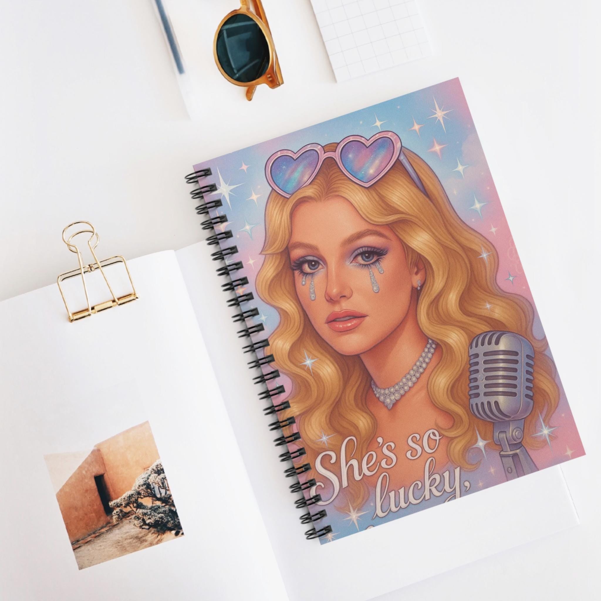 Parody Vibrant Inspirational Spiral Notebook: Cute Stationery for Students, Journaling & Gifts