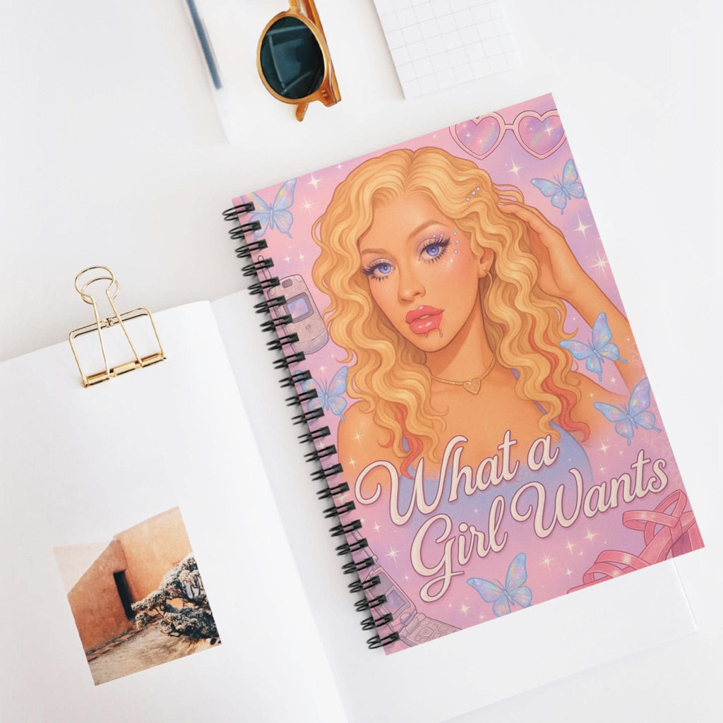 Butterfly Spiral Notebook: Parody Chic Inspirational Journal