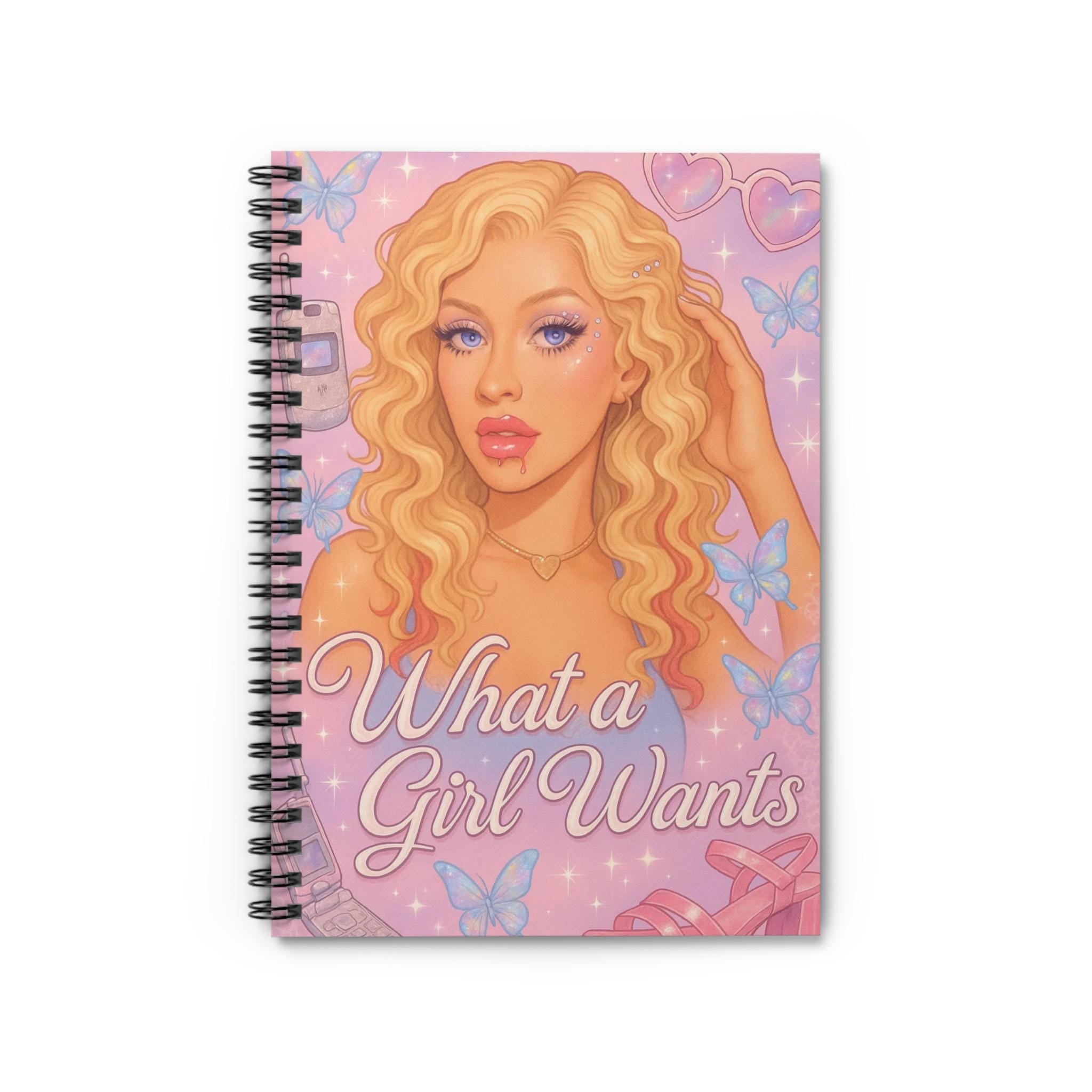 Butterfly Spiral Notebook: Parody Chic Inspirational Journal