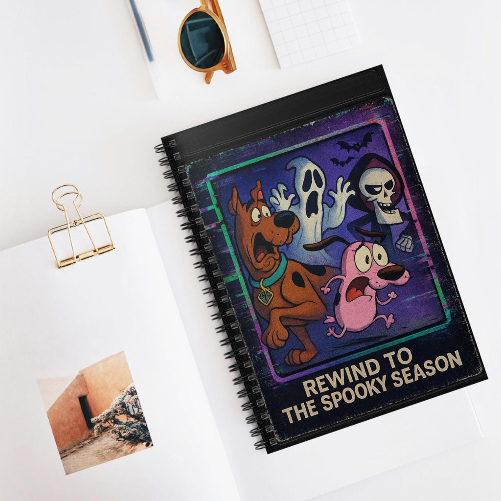Parody Spooky Season Spiral Notebook | Ghost & Monster Journal