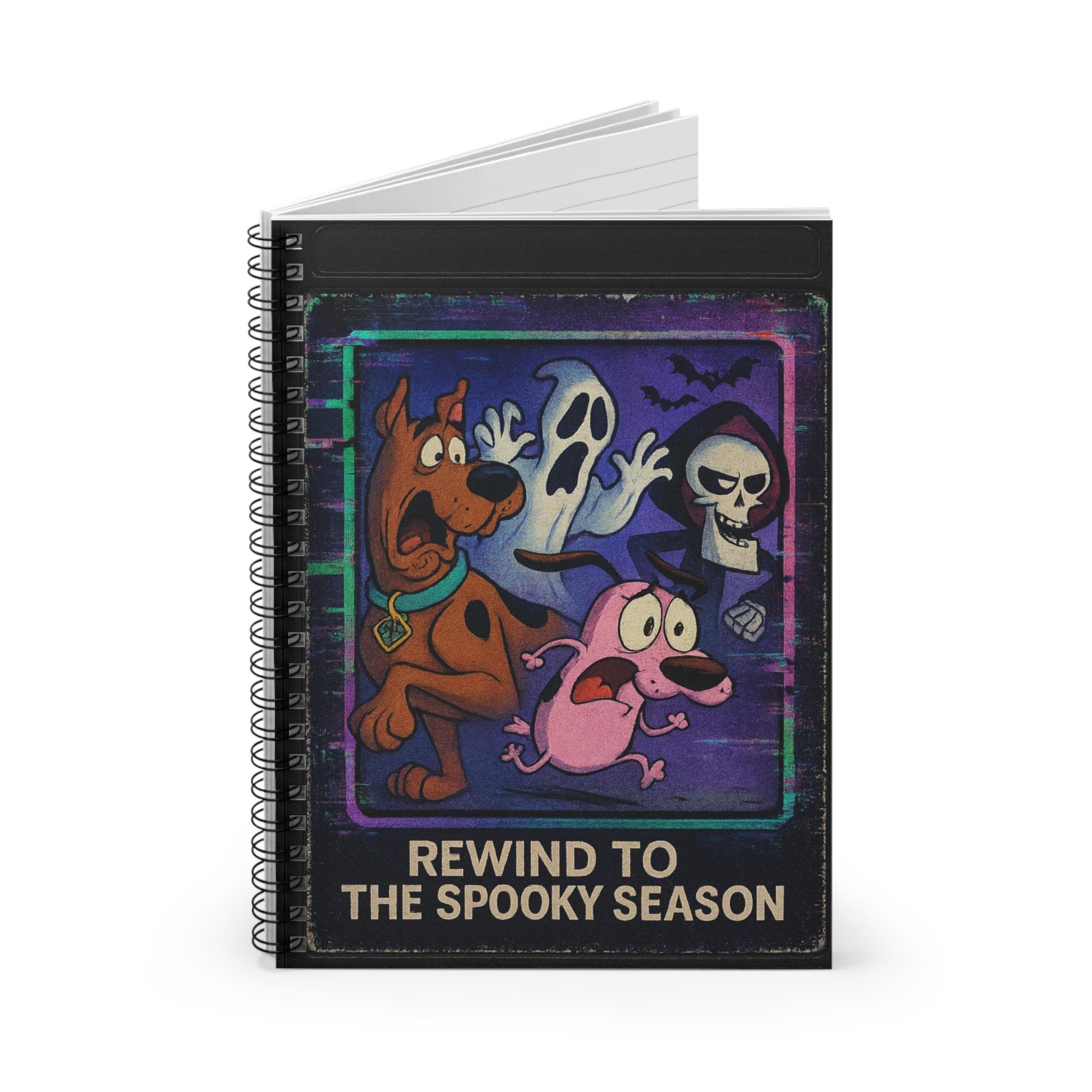 Parody Spooky Season Spiral Notebook | Ghost & Monster Journal