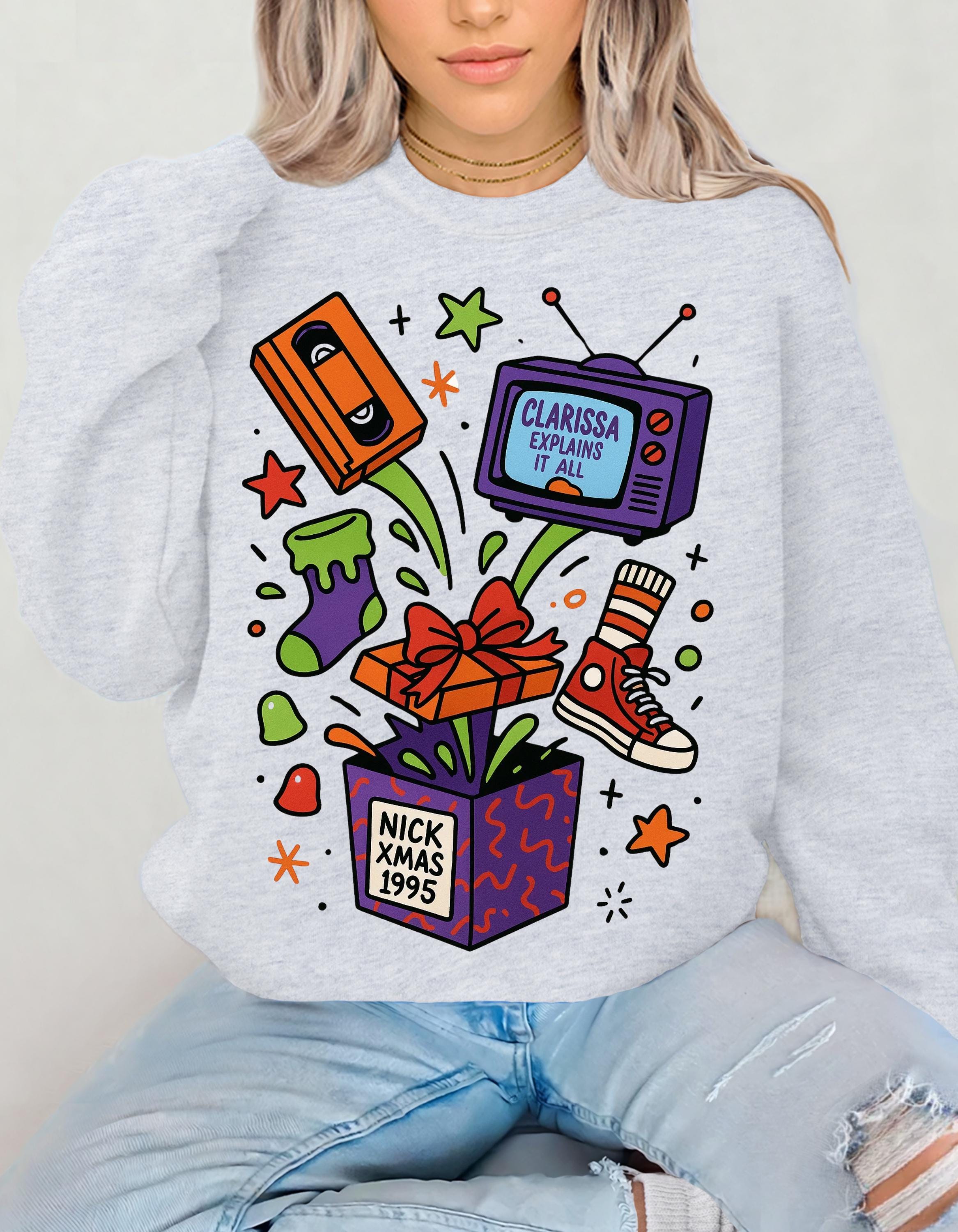 Vibrant Retro Parody Crewneck: Unisex Vintage Graphic Sweatshirt for Trendy Casual Loungewear