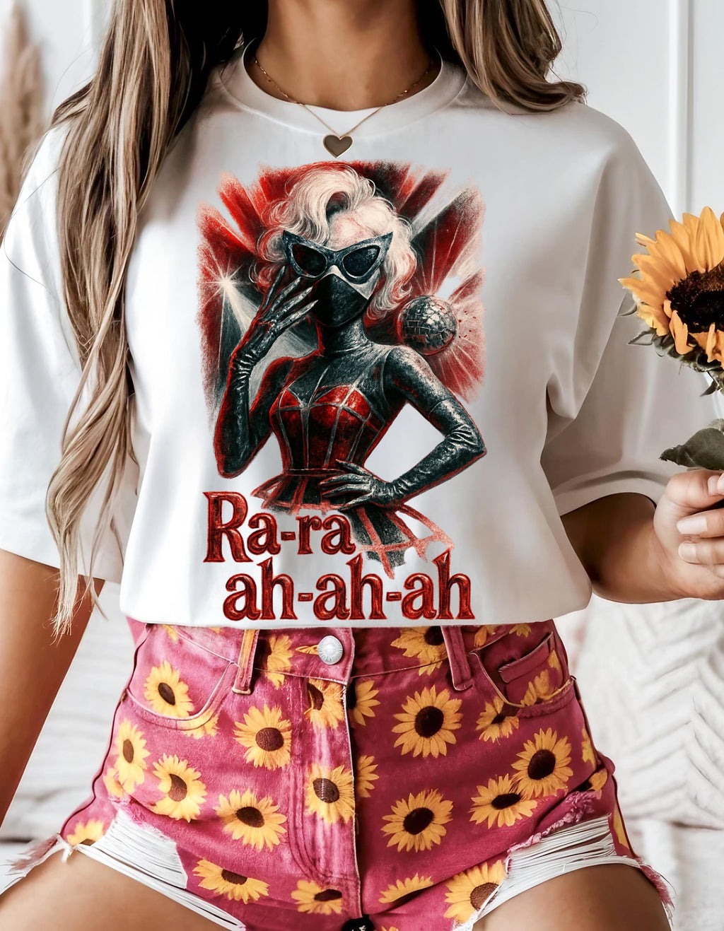 Parody Unisex Ra-Ra-Ah-Ah-Ah Heavy Cotton Tee | Trendy Graphic Music Lover Gift | Concert Merchandise