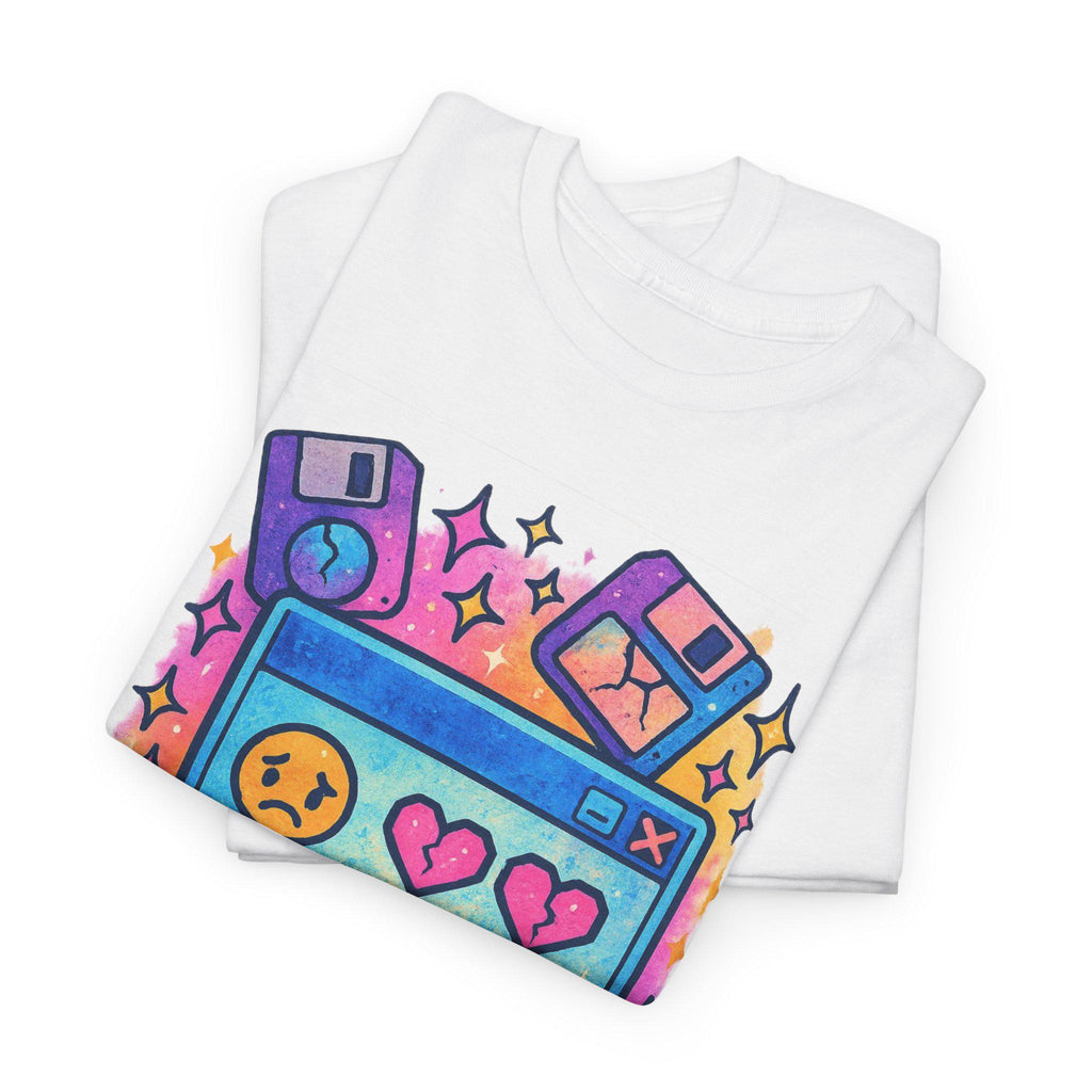 Nostalgic Retro Gamer Unisex Cotton Tee: Playful Graphic Shirt for Video Game Lovers