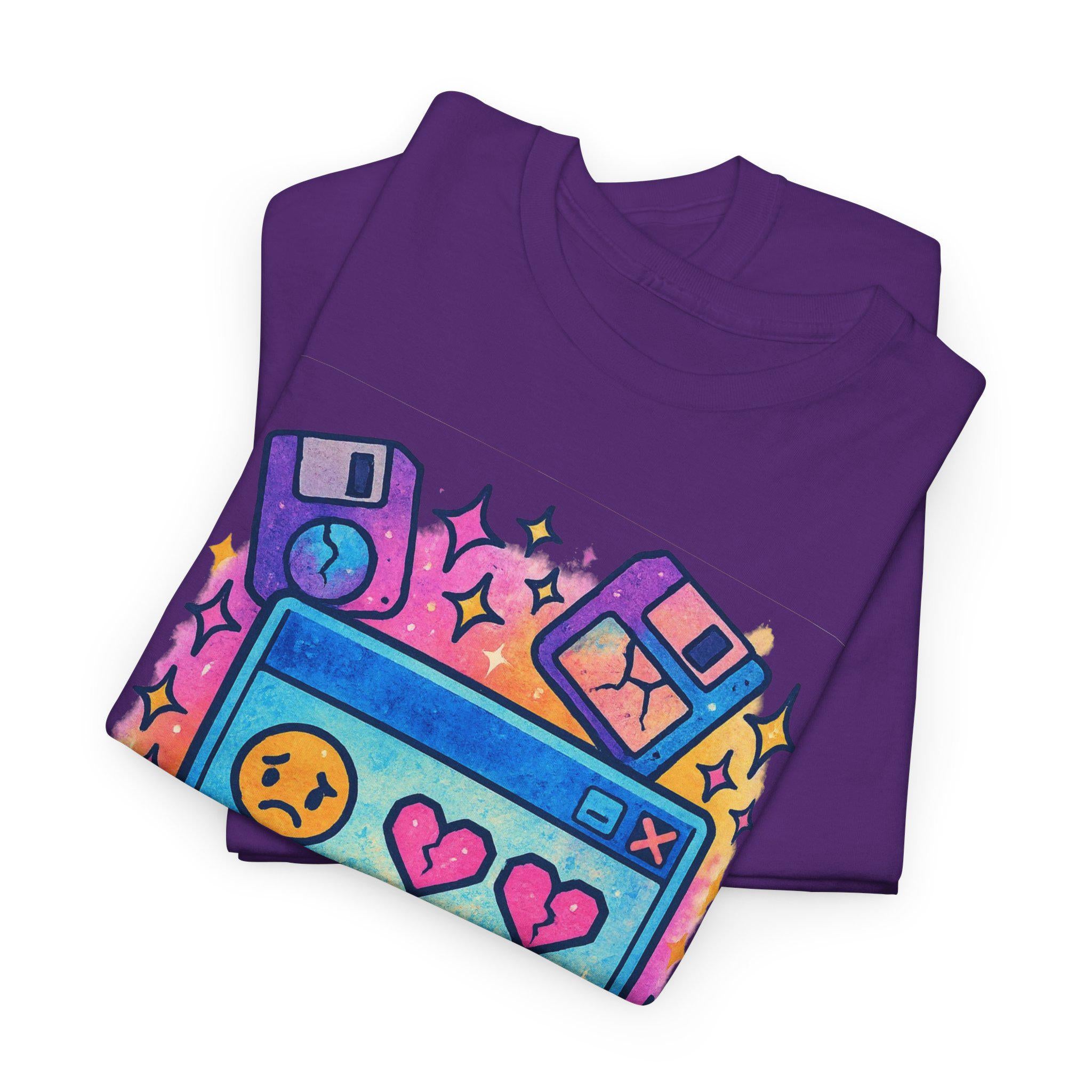 Nostalgic Retro Gamer Unisex Cotton Tee: Playful Graphic Shirt for Video Game Lovers