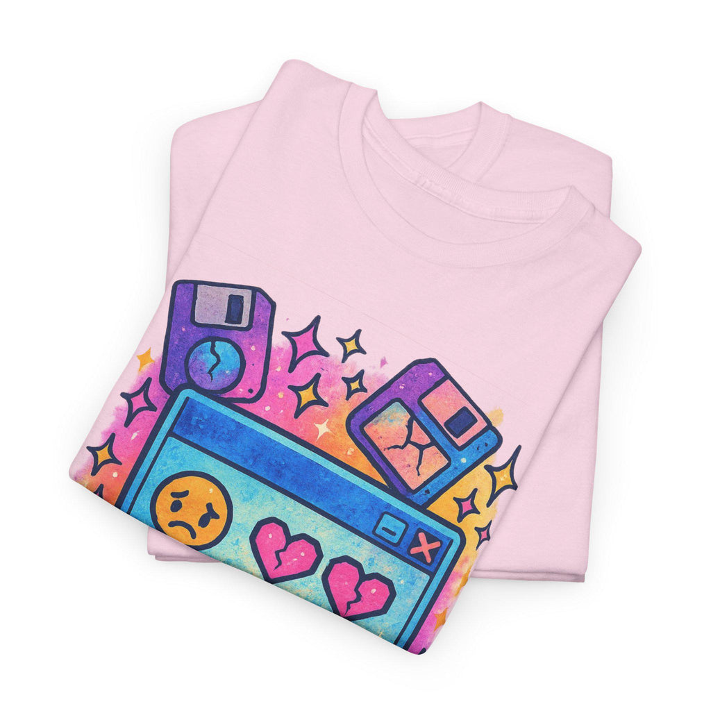 Nostalgic Retro Gamer Unisex Cotton Tee: Playful Graphic Shirt for Video Game Lovers
