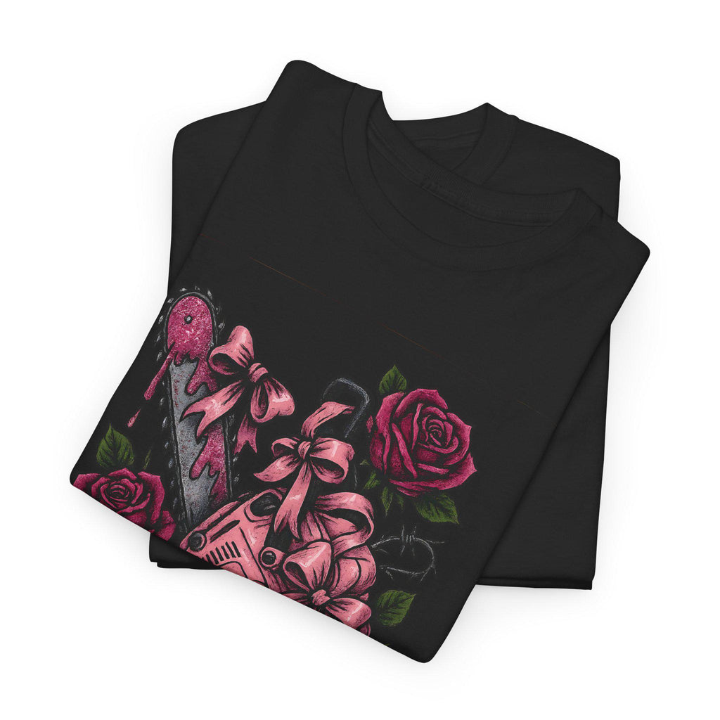 Edgy Bloody Heart Graphic Tee: Goth Unisex Cotton Shirt
