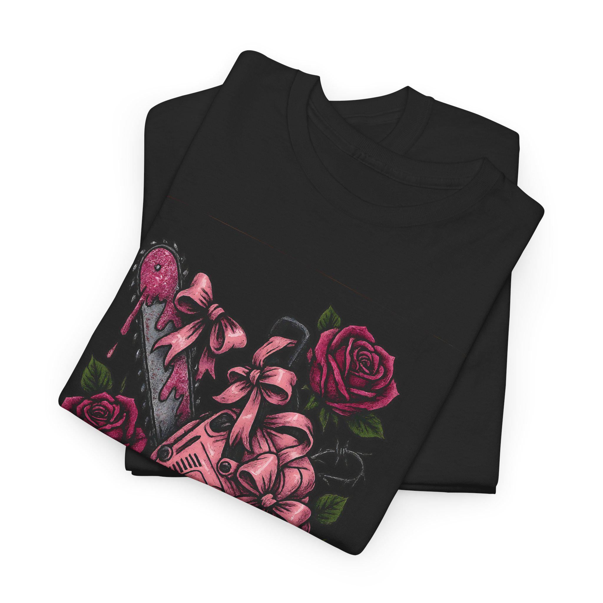 Edgy Bloody Heart Graphic Tee: Goth Unisex Cotton Shirt