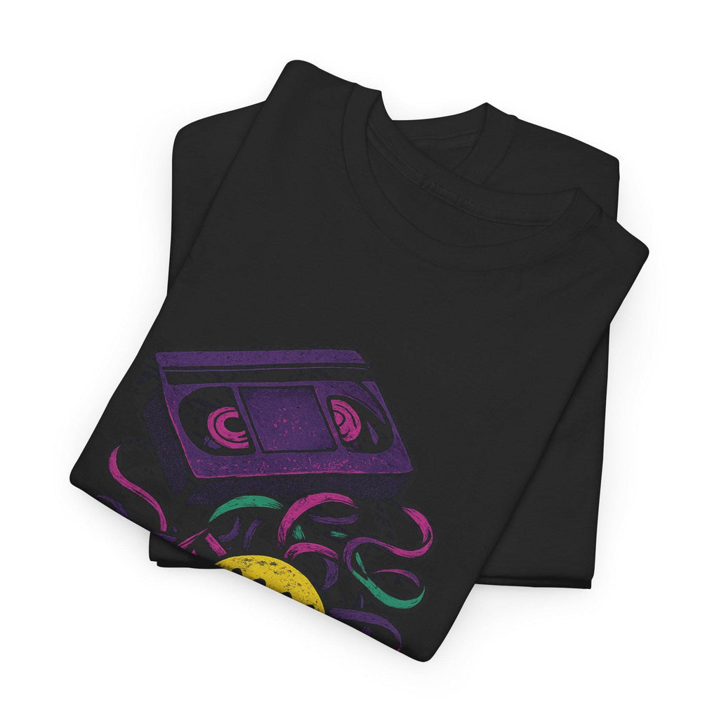 Retro Chaos Music Tee: Vibrant Graphic Unisex Cotton Shirt