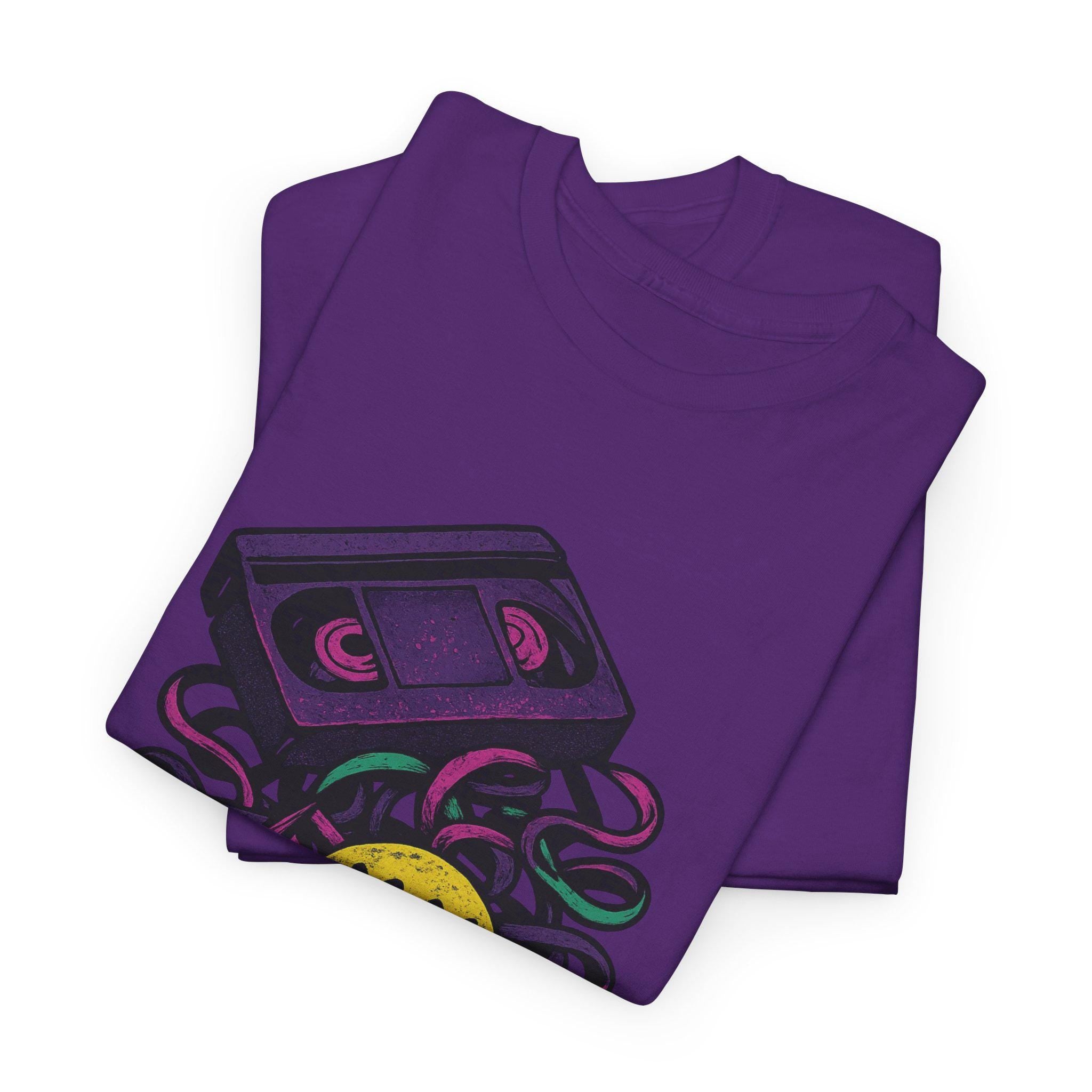 Retro Chaos Music Tee: Vibrant Graphic Unisex Cotton Shirt