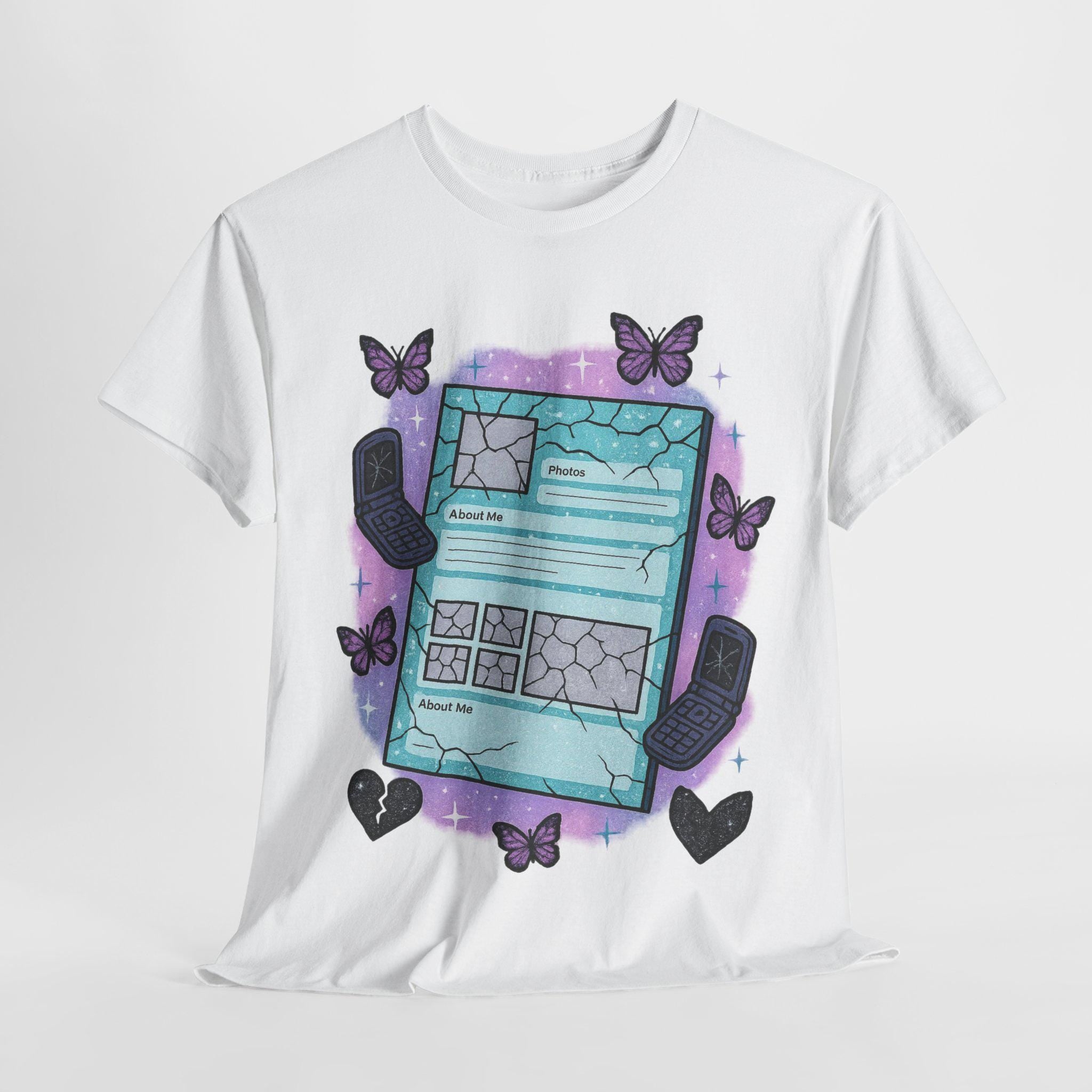 Butterfly Graphic Tee: Unisex Cotton Whimsical T-Shirt
