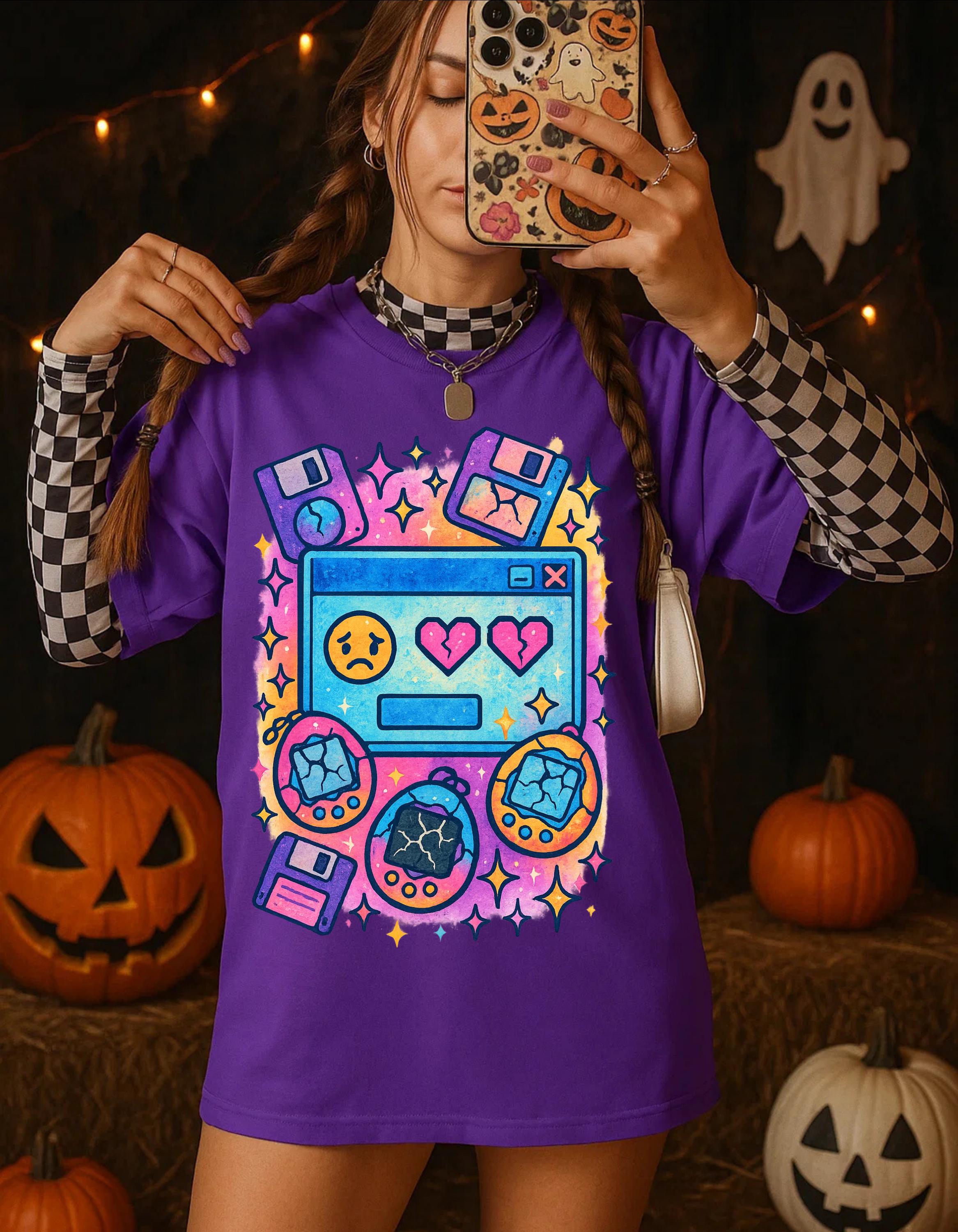 Nostalgic Retro Gamer Unisex Cotton Tee: Playful Graphic Shirt for Video Game Lovers