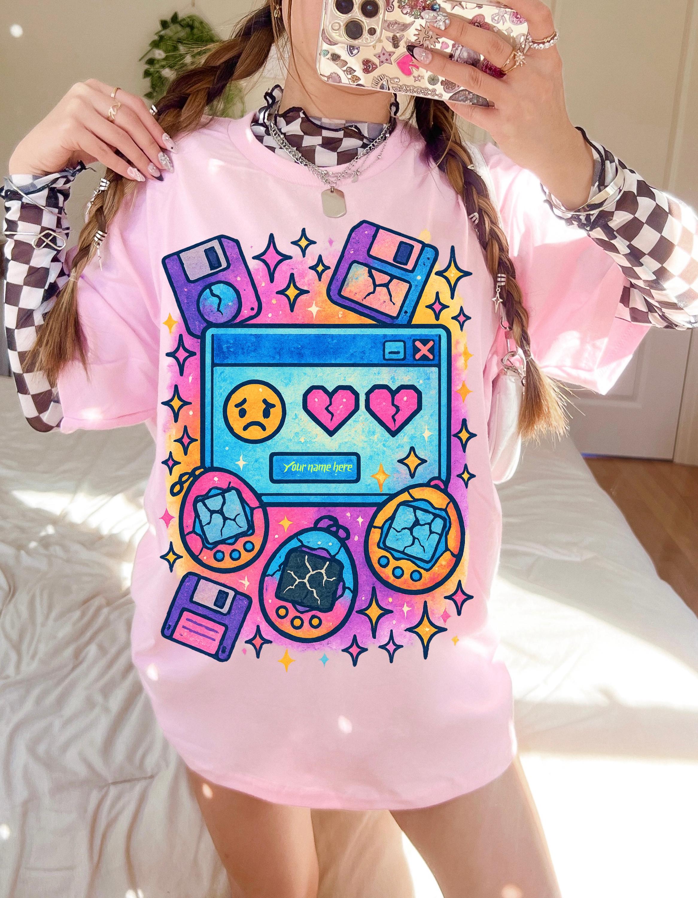 Nostalgic Retro Gamer Unisex Cotton Tee: Playful Graphic Shirt for Video Game Lovers