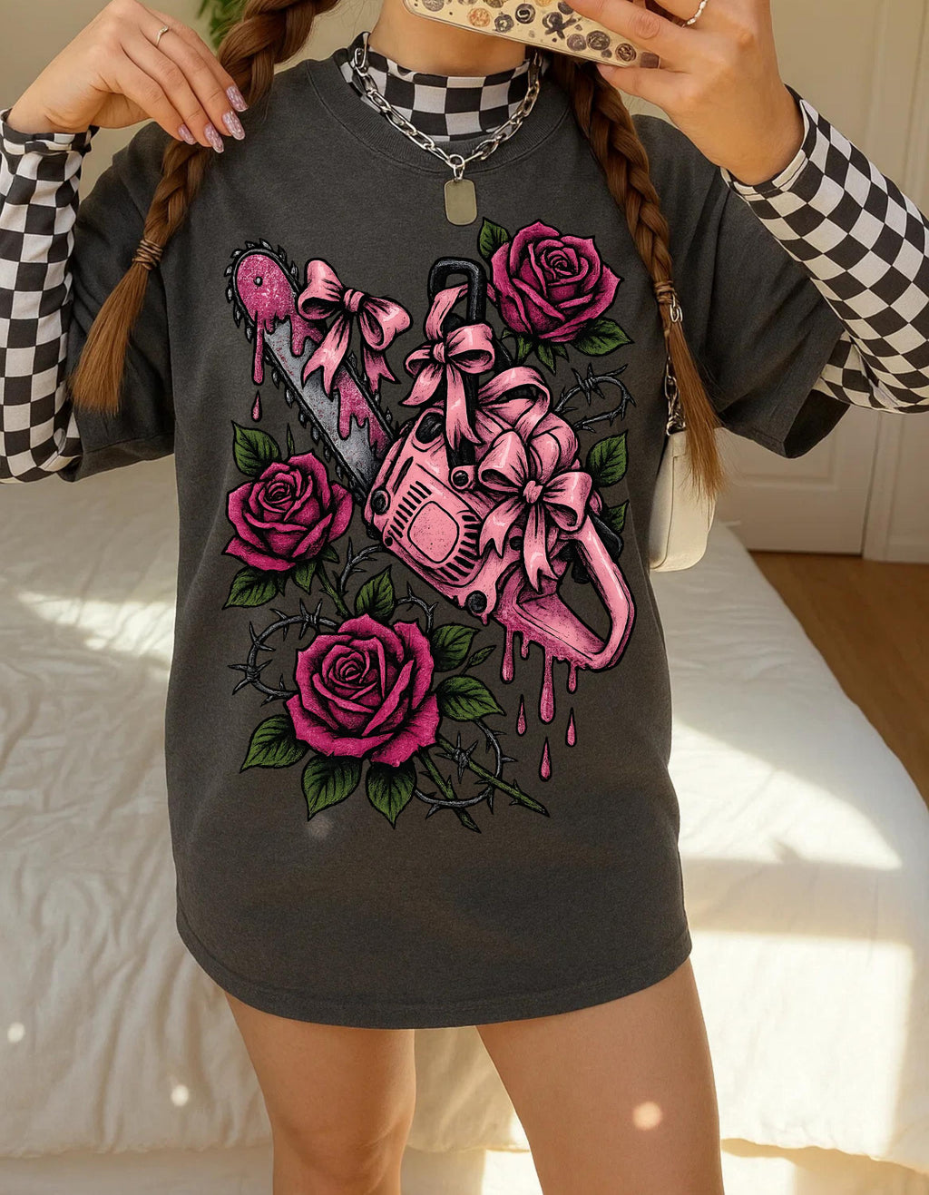 Edgy Bloody Heart Graphic Tee: Goth Unisex Cotton Shirt