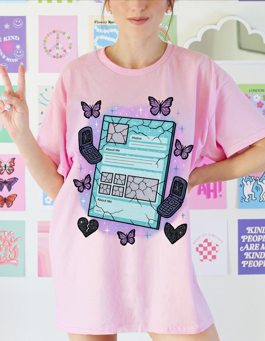 Butterfly Graphic Tee: Unisex Cotton Whimsical T-Shirt