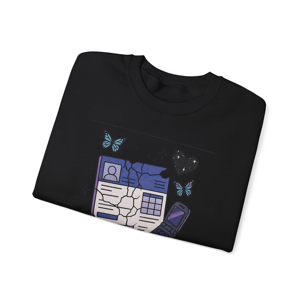 Butterfly Graphic Crewneck Sweatshirt: Unisex Cozy Fall Fashion