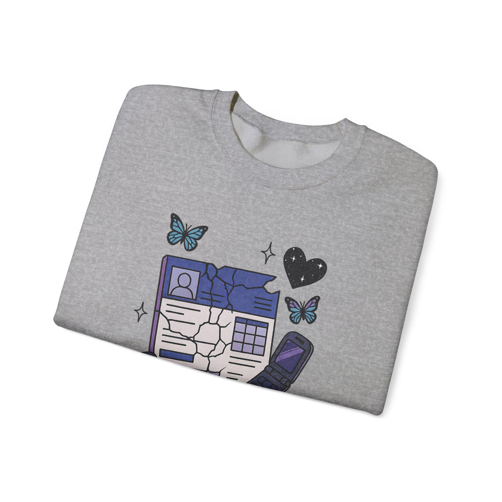 Butterfly Graphic Crewneck Sweatshirt: Unisex Cozy Fall Fashion