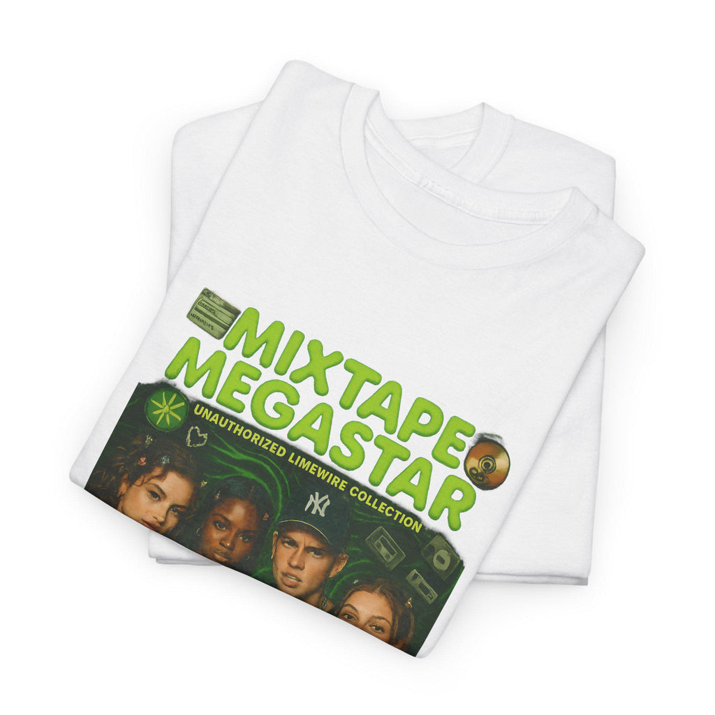 Retro Mixtape Graphic Tee: Unisex Cotton Vintage Music Shirt
