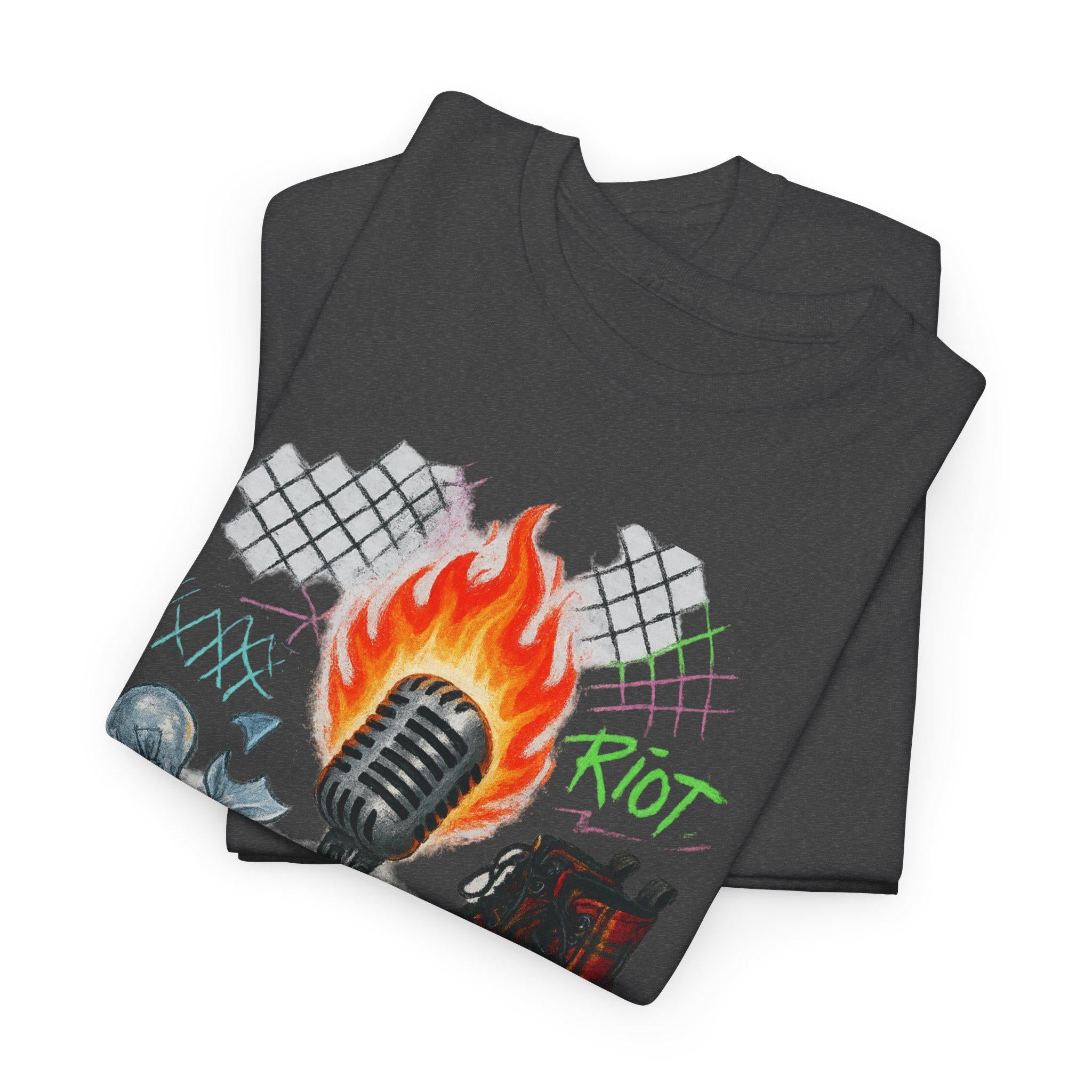 Rebellious Spirit Graphic Tee | Music Lover Unisex Cotton Shirt | Festival Wear | Birthday Gift