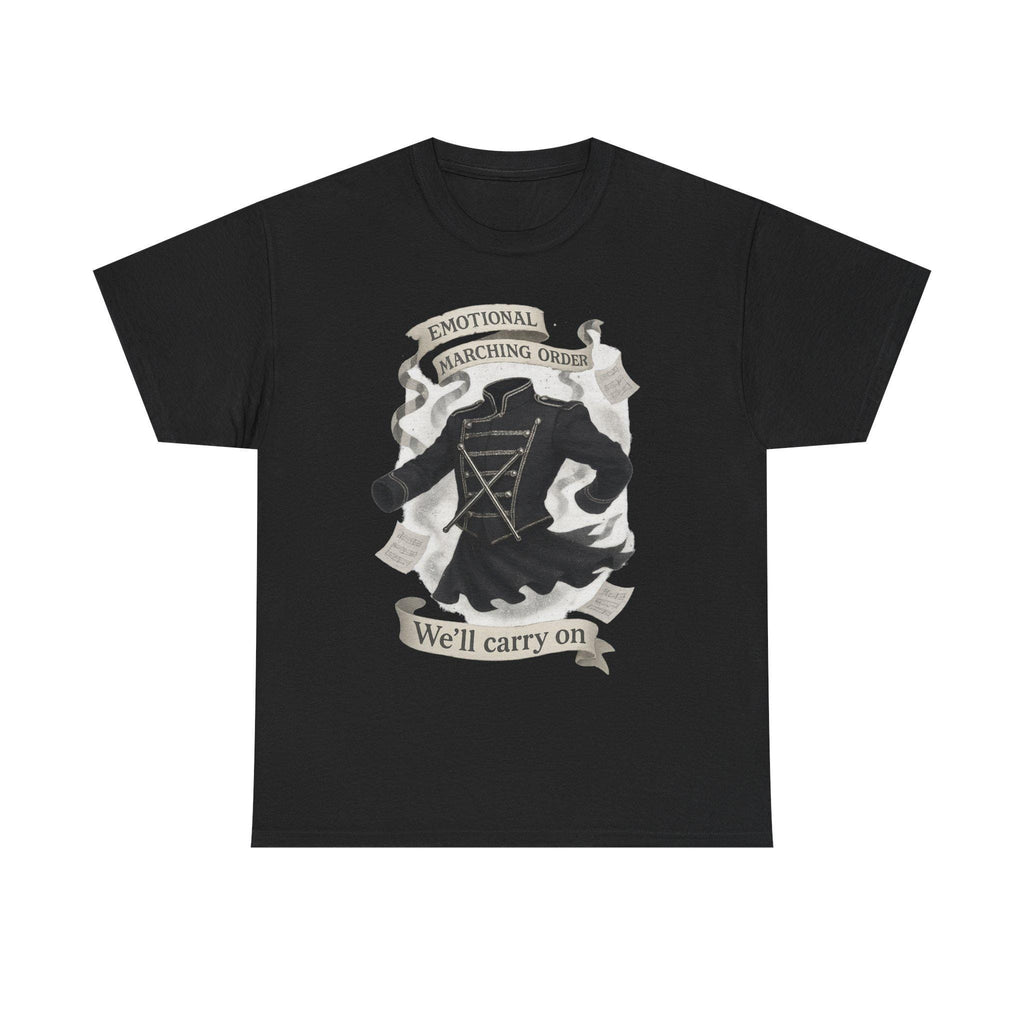 Inspirational Music Lover Cotton Tee: Emotional Marching Order Fan Gift