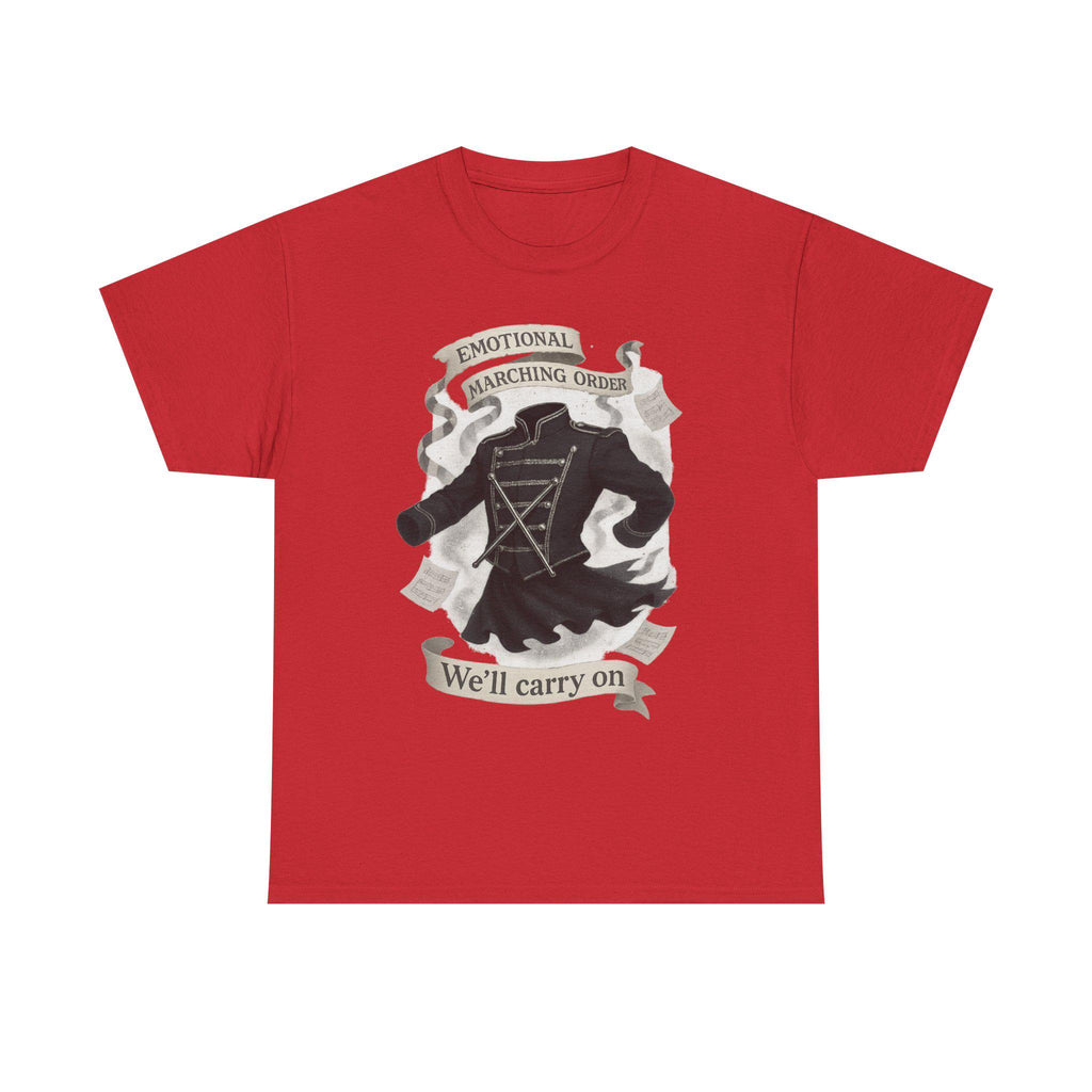 Inspirational Music Lover Cotton Tee: Emotional Marching Order Fan Gift