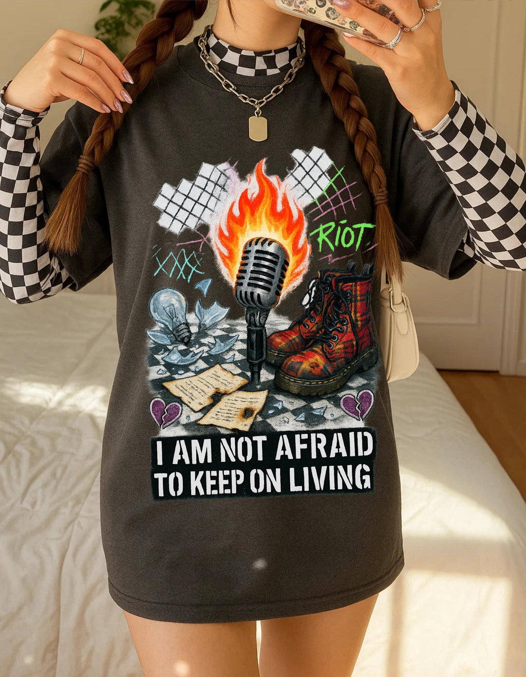 Rebellious Spirit Graphic Tee | Music Lover Unisex Cotton Shirt | Festival Wear | Birthday Gift