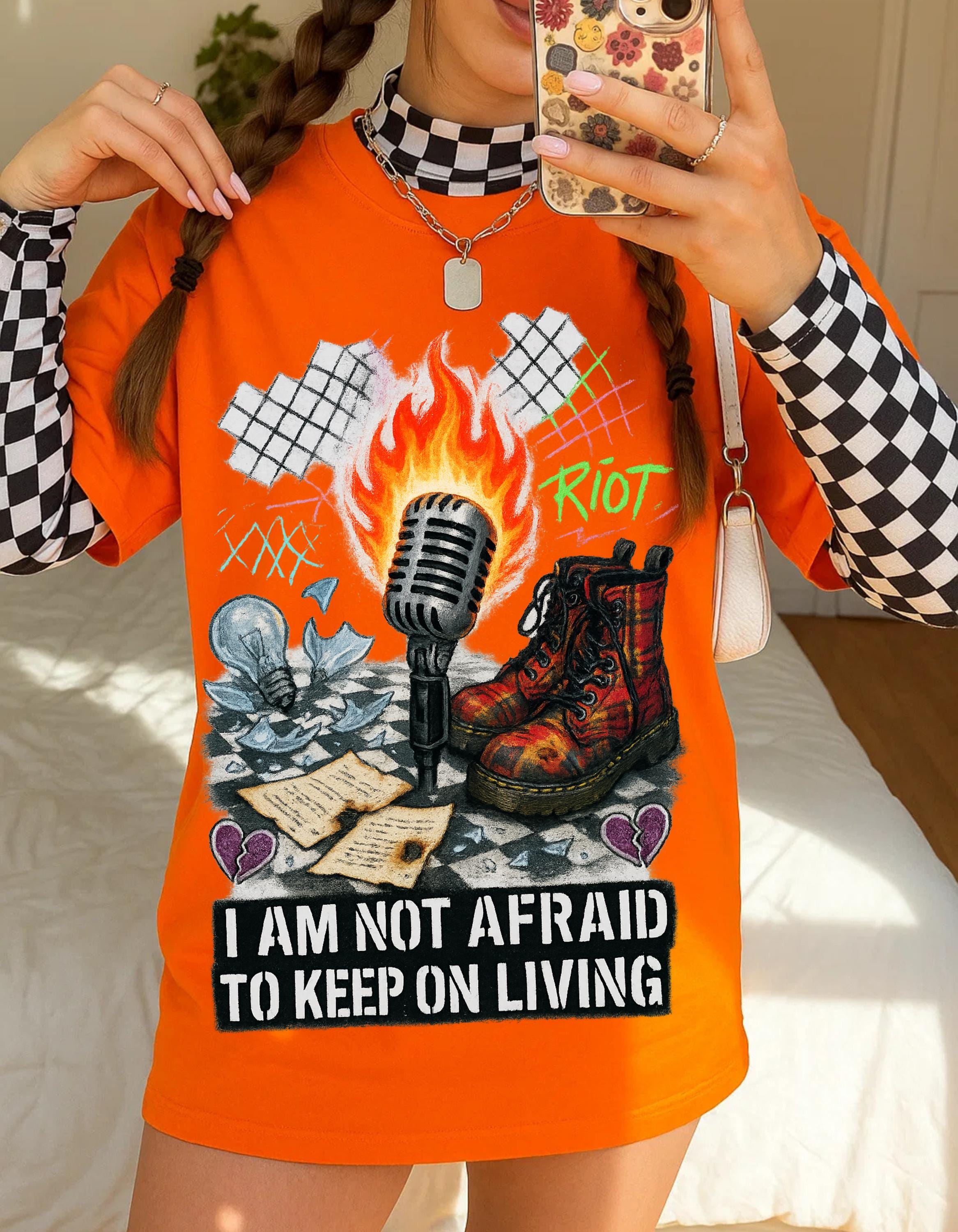 Rebellious Spirit Graphic Tee | Music Lover Unisex Cotton Shirt | Festival Wear | Birthday Gift