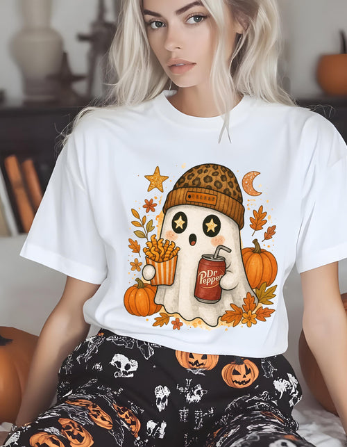 Adorable Halloween Ghost Sweatshirt: Cozy Autumn Wear for Fall Celebrations & Spooky Season