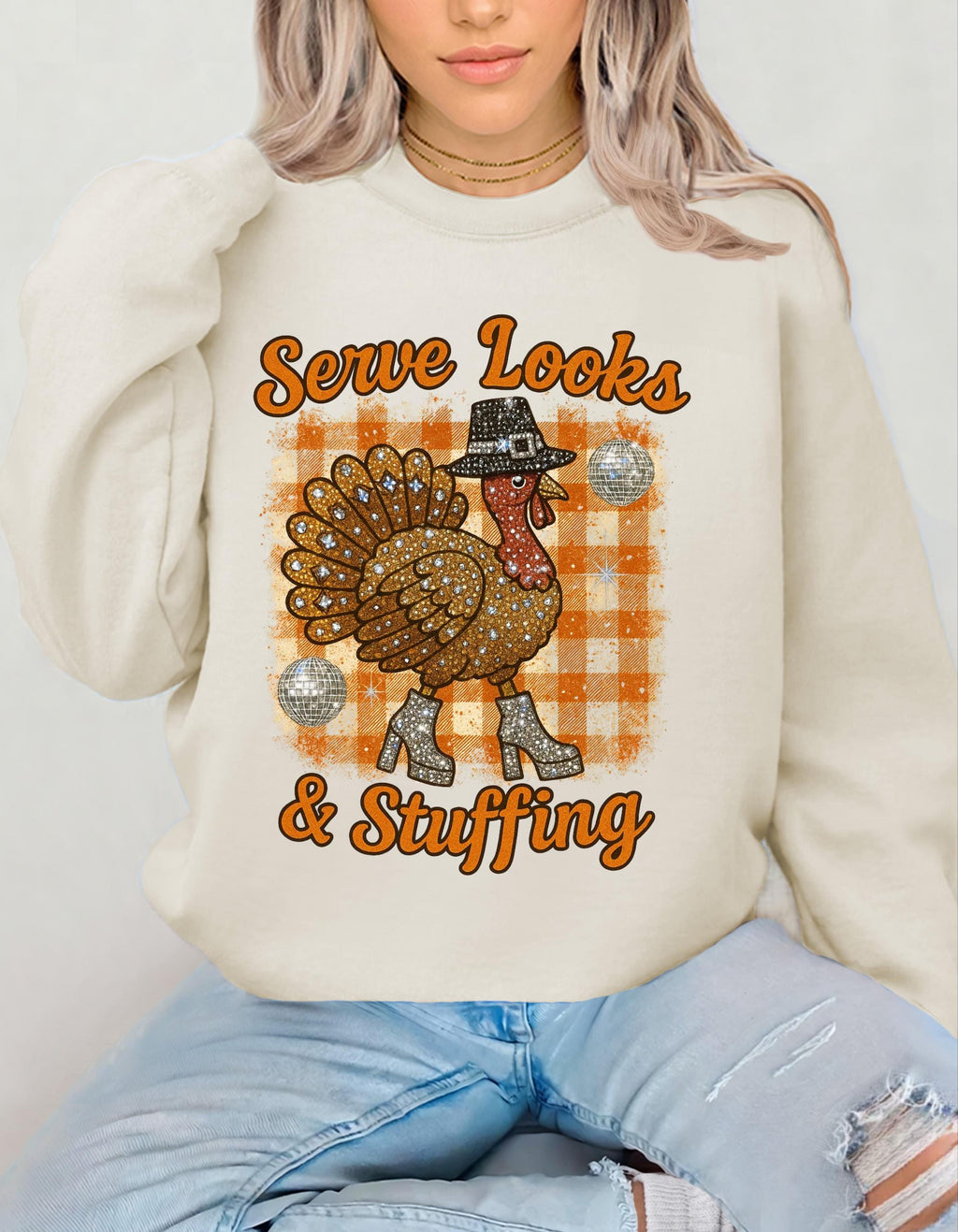 Cozy Thanksgiving Turkey Crewneck Sweatshirt | Unisex Fall Holiday Apparel for Family Gatherings