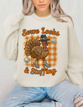 Cozy Thanksgiving Turkey Crewneck Sweatshirt | Unisex Fall Holiday Apparel for Family Gatherings