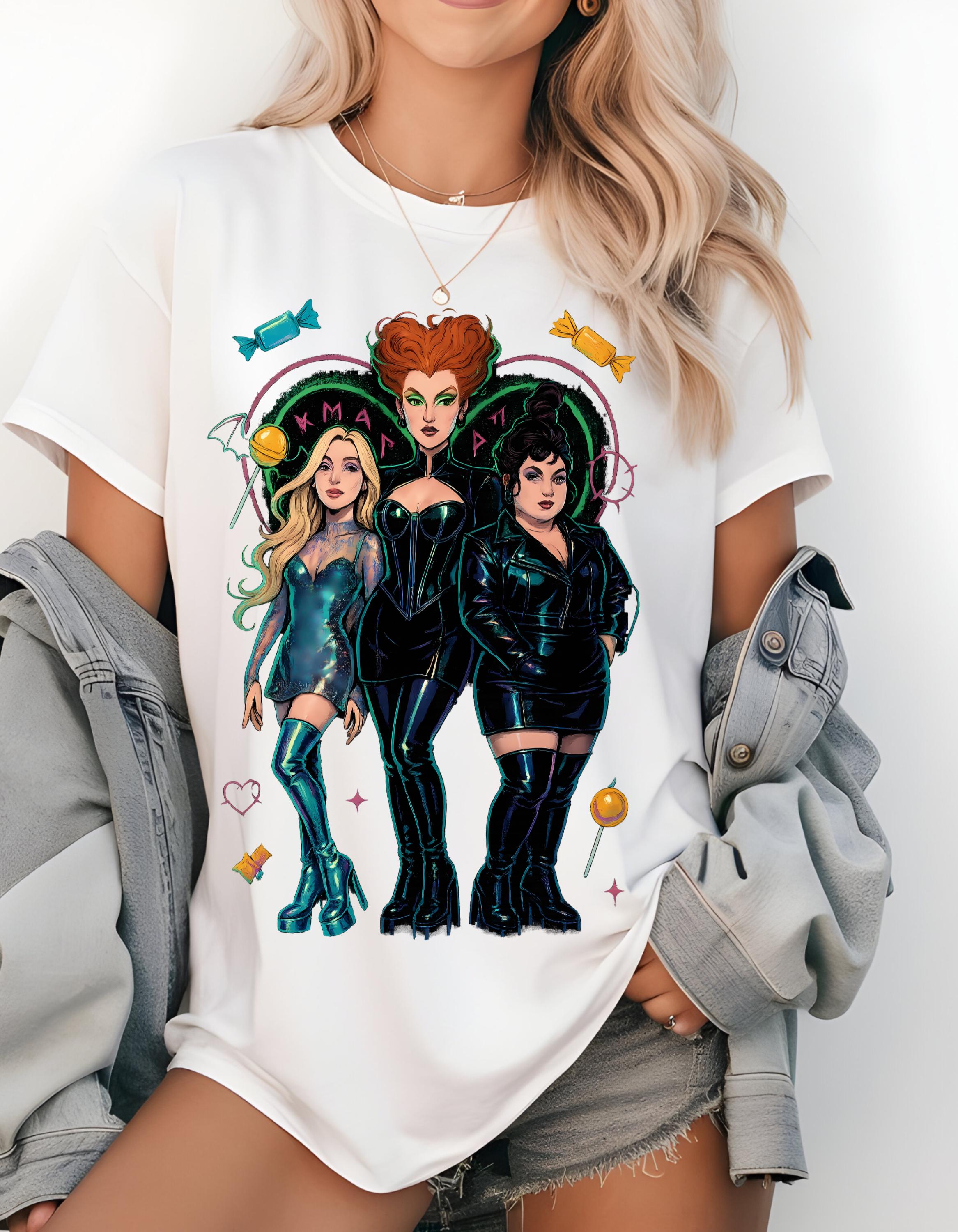 Retro Anime Witch Parody Tee: Unisex Graphic Shirt for Halloween, Fans & Everyday Wear