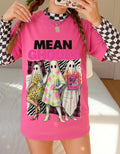 Vintage-Style Mean Ghouls Unisex Cotton Tee: Spooky Halloween Graphic Shirt, Trendy Ghost Apparel