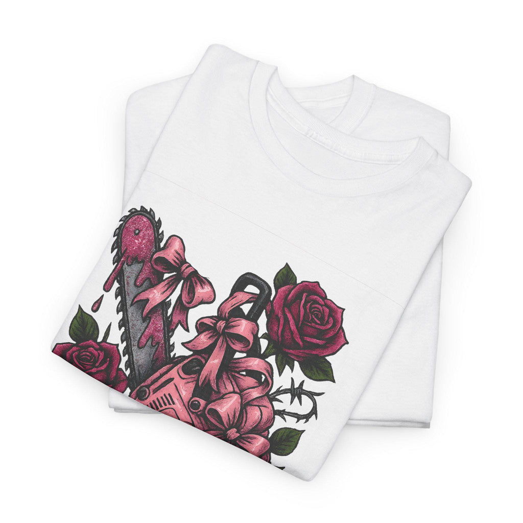 Edgy Bloody Heart Graphic Tee: Goth Unisex Cotton Shirt