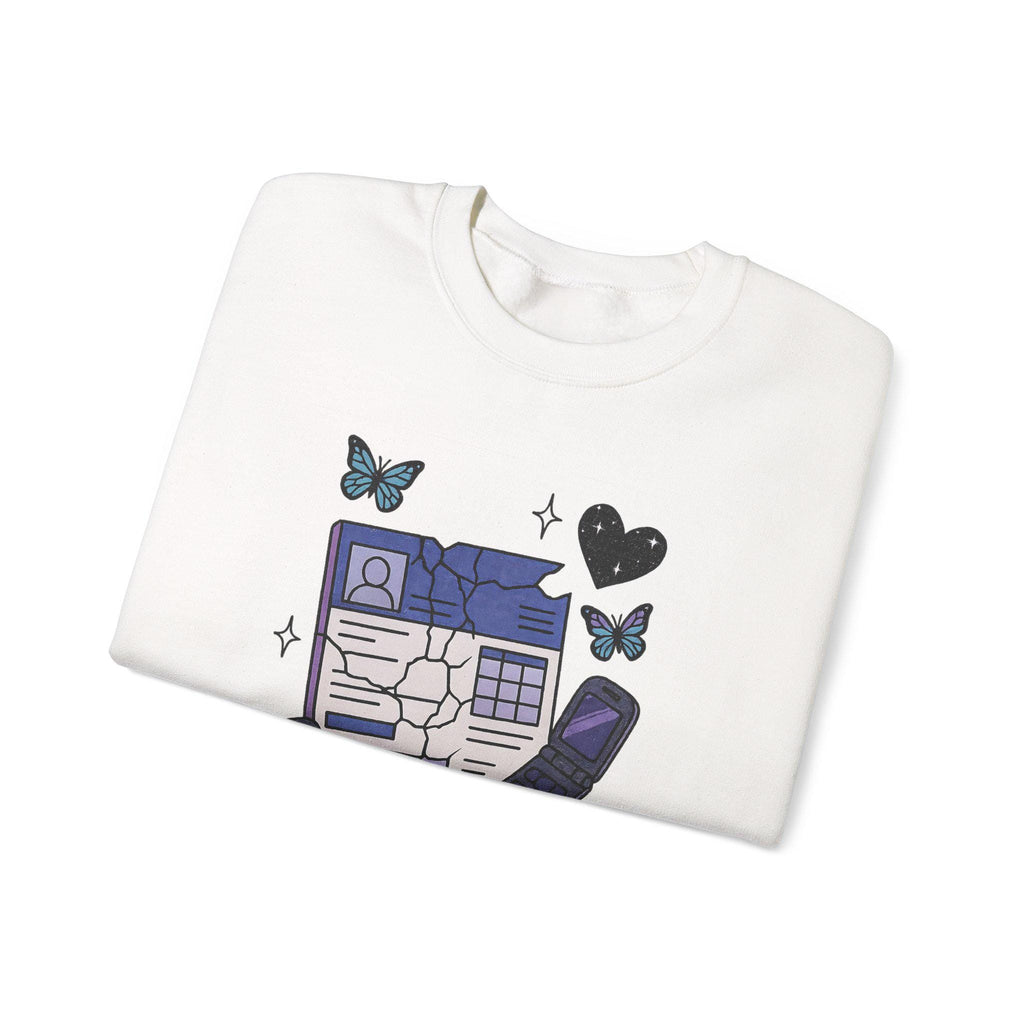 Butterfly Graphic Crewneck Sweatshirt: Unisex Cozy Fall Fashion