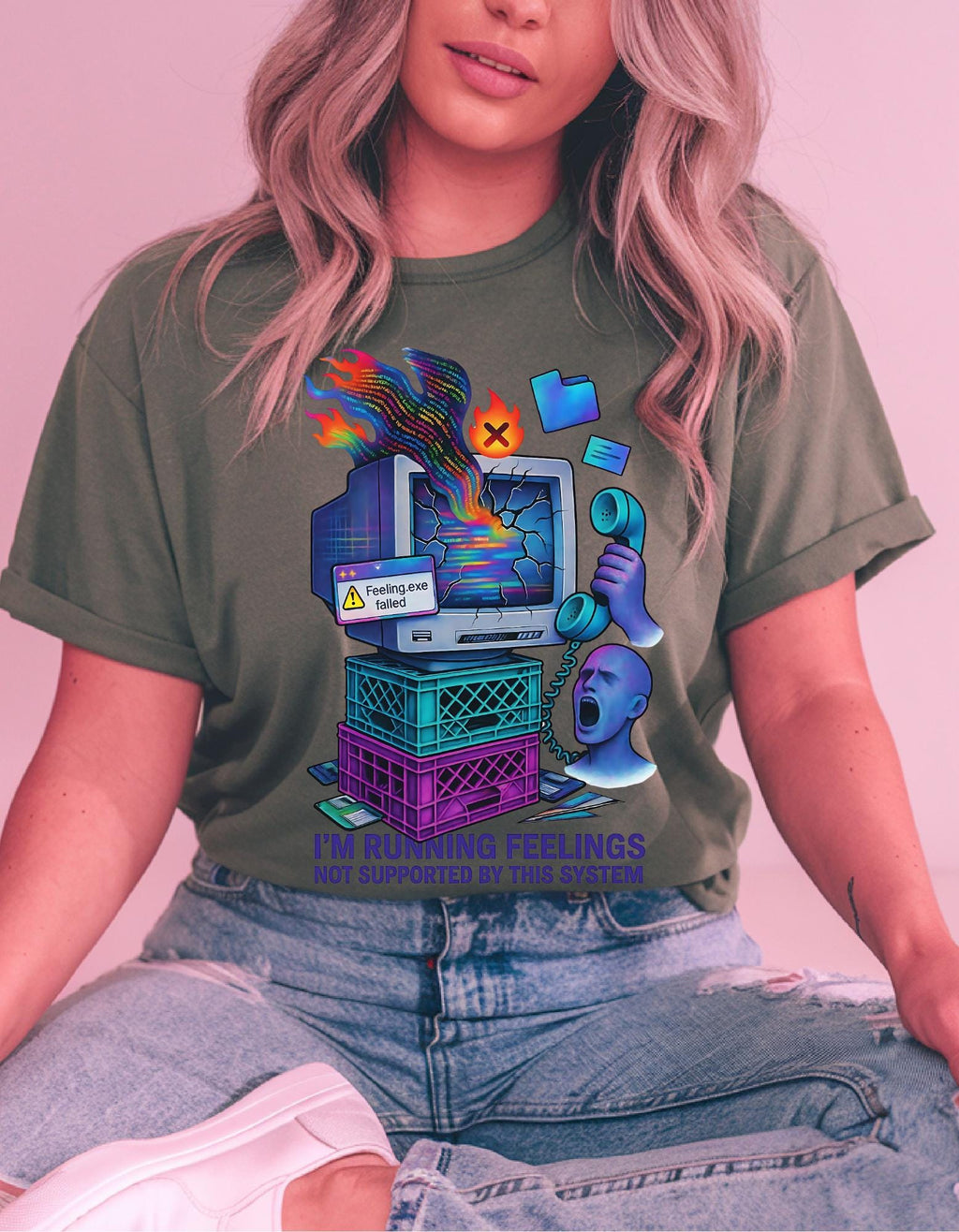 Nostalgic Windows 95 Emotions Unisex Tee: Retro Computer Geek Fashion for Tech Lovers