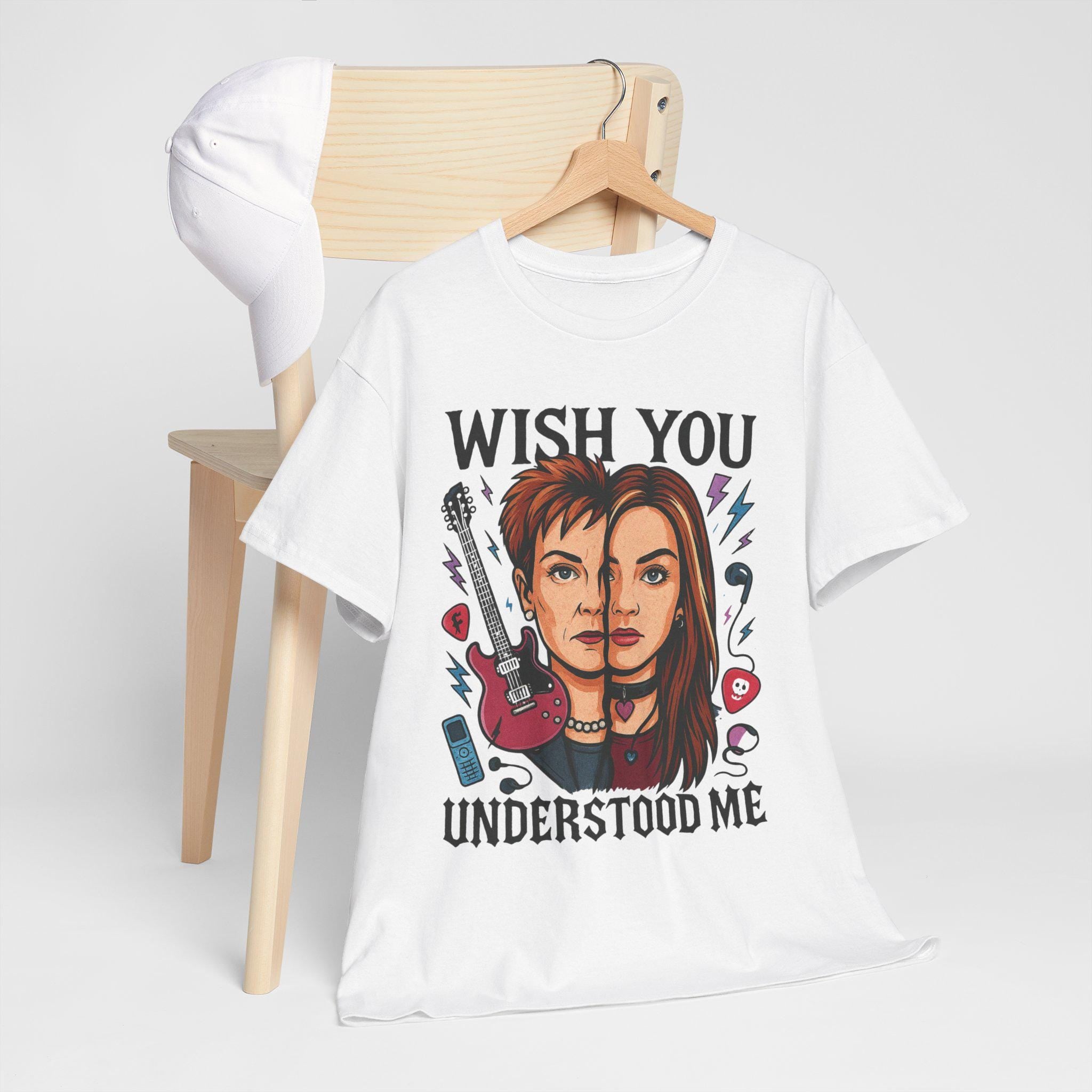 Rock and Roll Graphic Tee: 'Wish You Understood Me' Unisex Concert Shirt