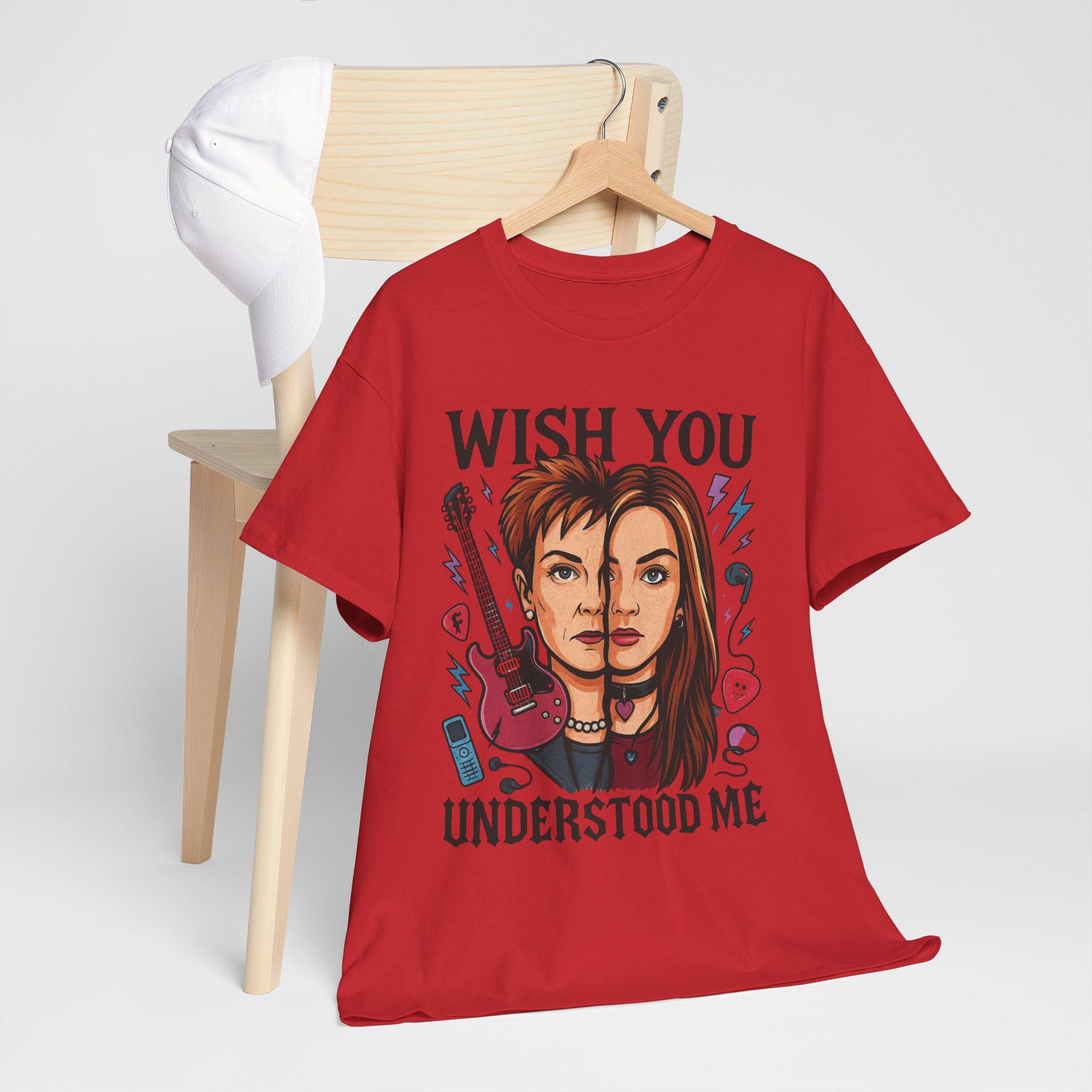 Rock and Roll Graphic Tee: 'Wish You Understood Me' Unisex Concert Shirt