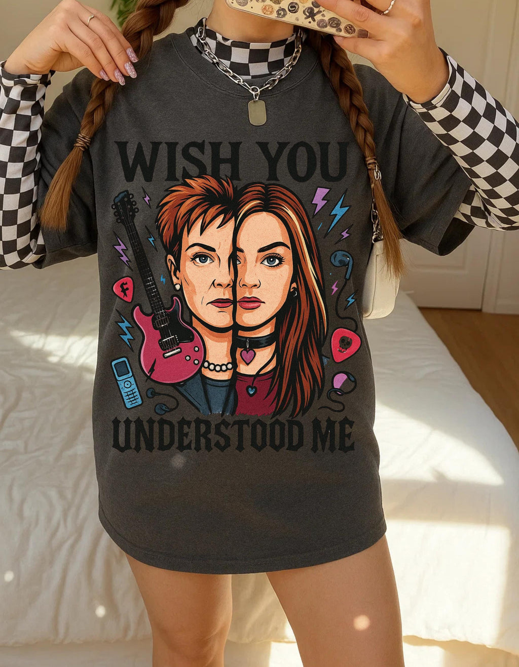 Rock and Roll Graphic Tee: 'Wish You Understood Me' Unisex Concert Shirt
