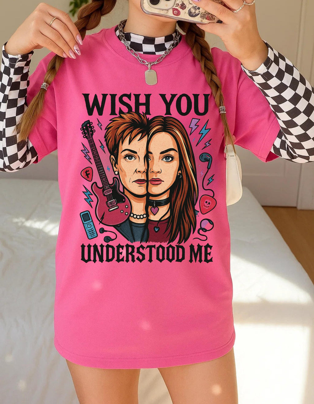 Rock and Roll Graphic Tee: 'Wish You Understood Me' Unisex Concert Shirt