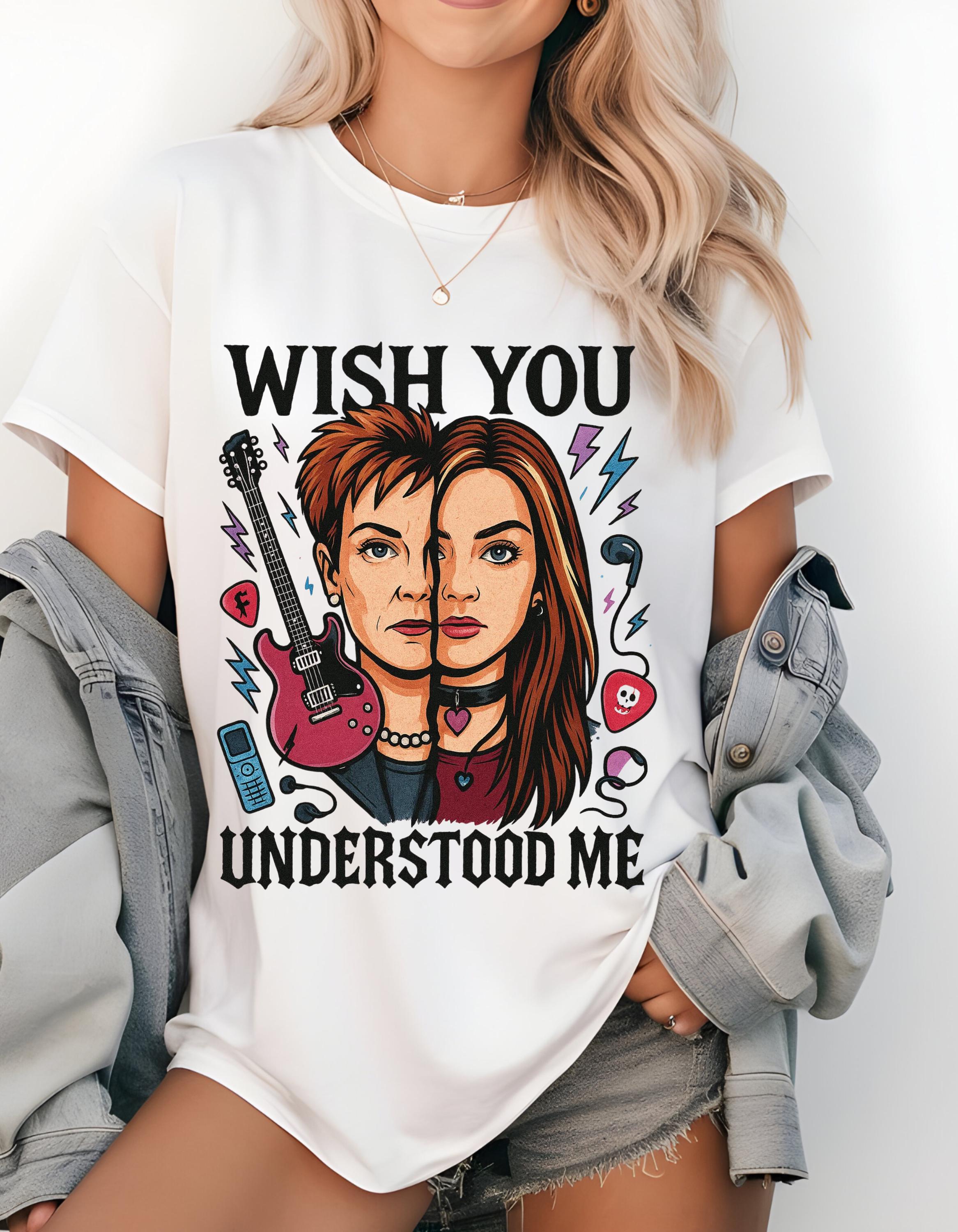 Rock and Roll Graphic Tee: 'Wish You Understood Me' Unisex Concert Shirt