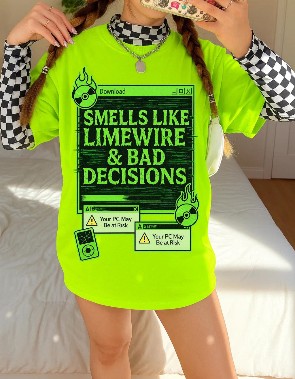 Nostalgic Limewire Humor Tee: Retro Music Lovers Unisex Cotton Shirt - Funny Pop Culture Gift