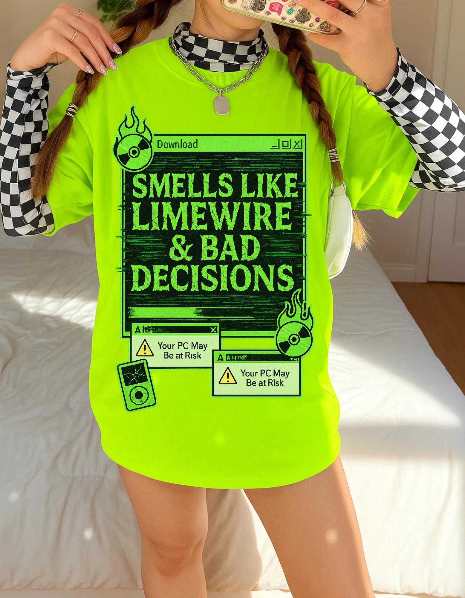Nostalgic Limewire Humor Tee: Retro Music Lovers Unisex Cotton Shirt - Funny Pop Culture Gift