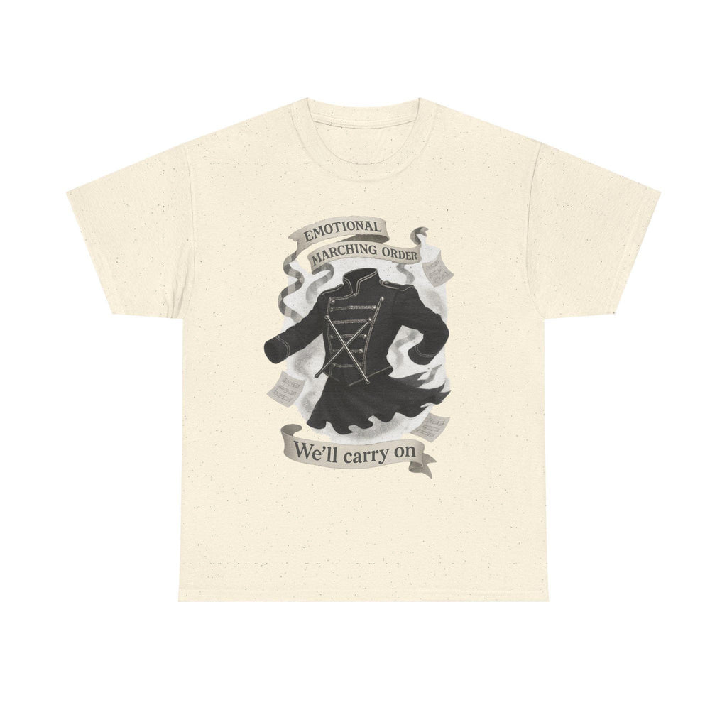 Inspirational Music Lover Cotton Tee: Emotional Marching Order Fan Gift