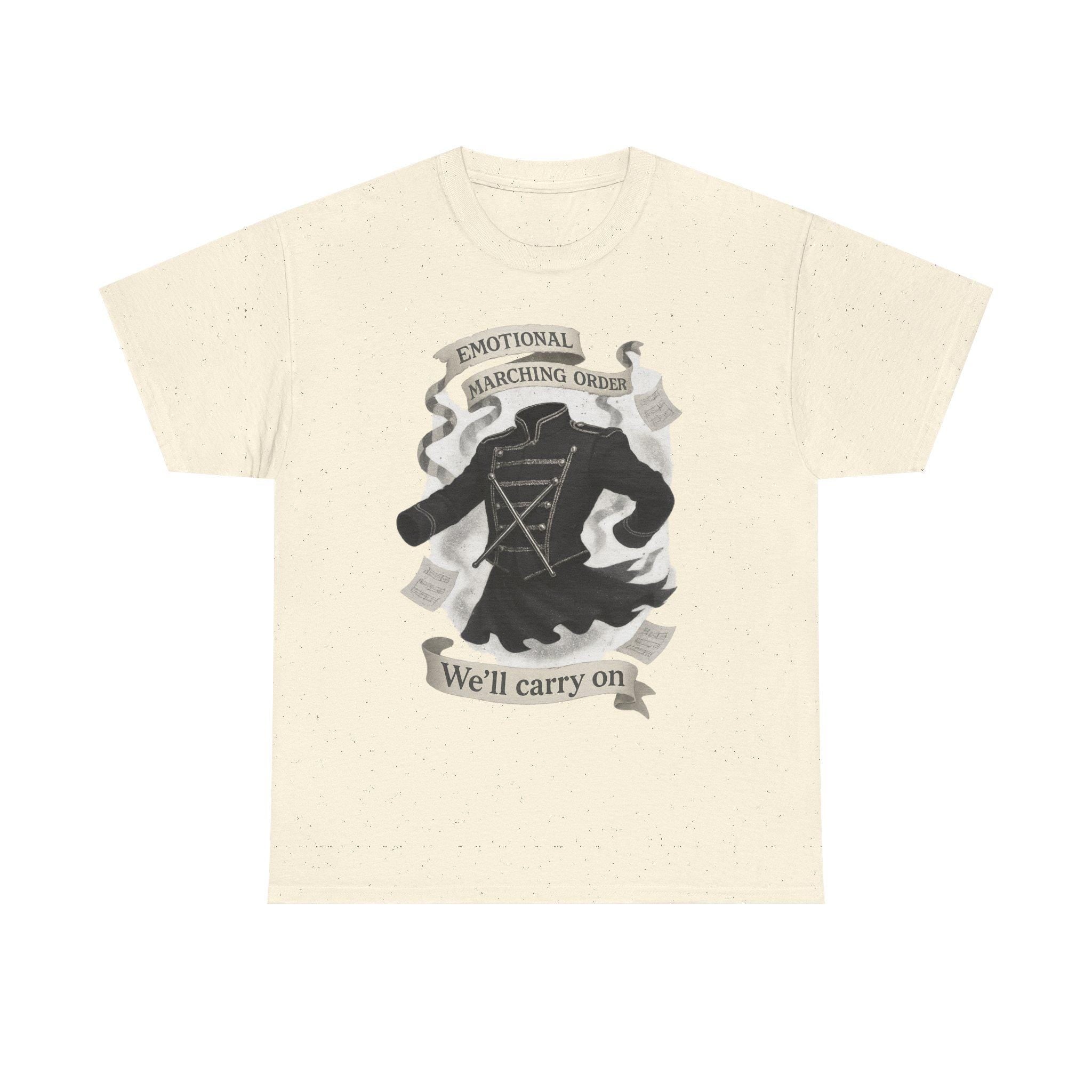 Inspirational Music Lover Cotton Tee: Emotional Marching Order Fan Gift