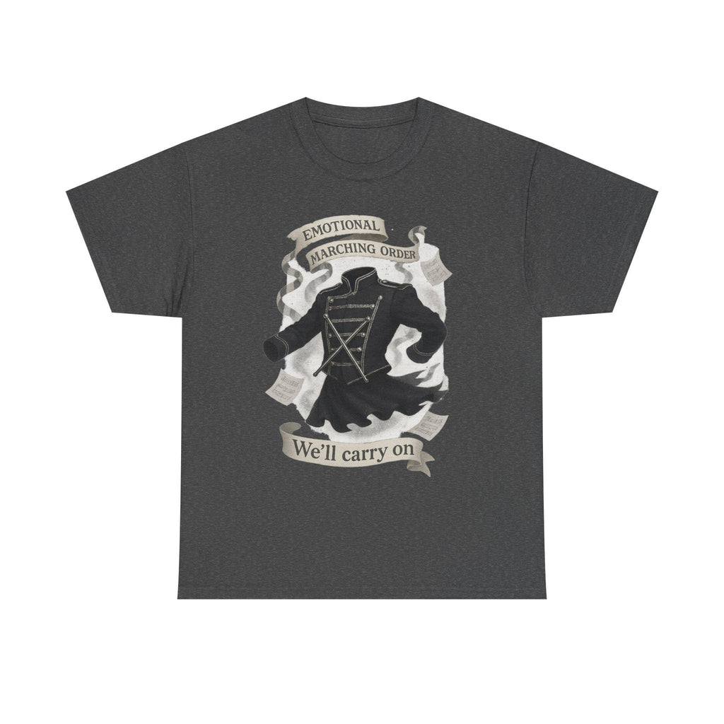 Inspirational Music Lover Cotton Tee: Emotional Marching Order Fan Gift